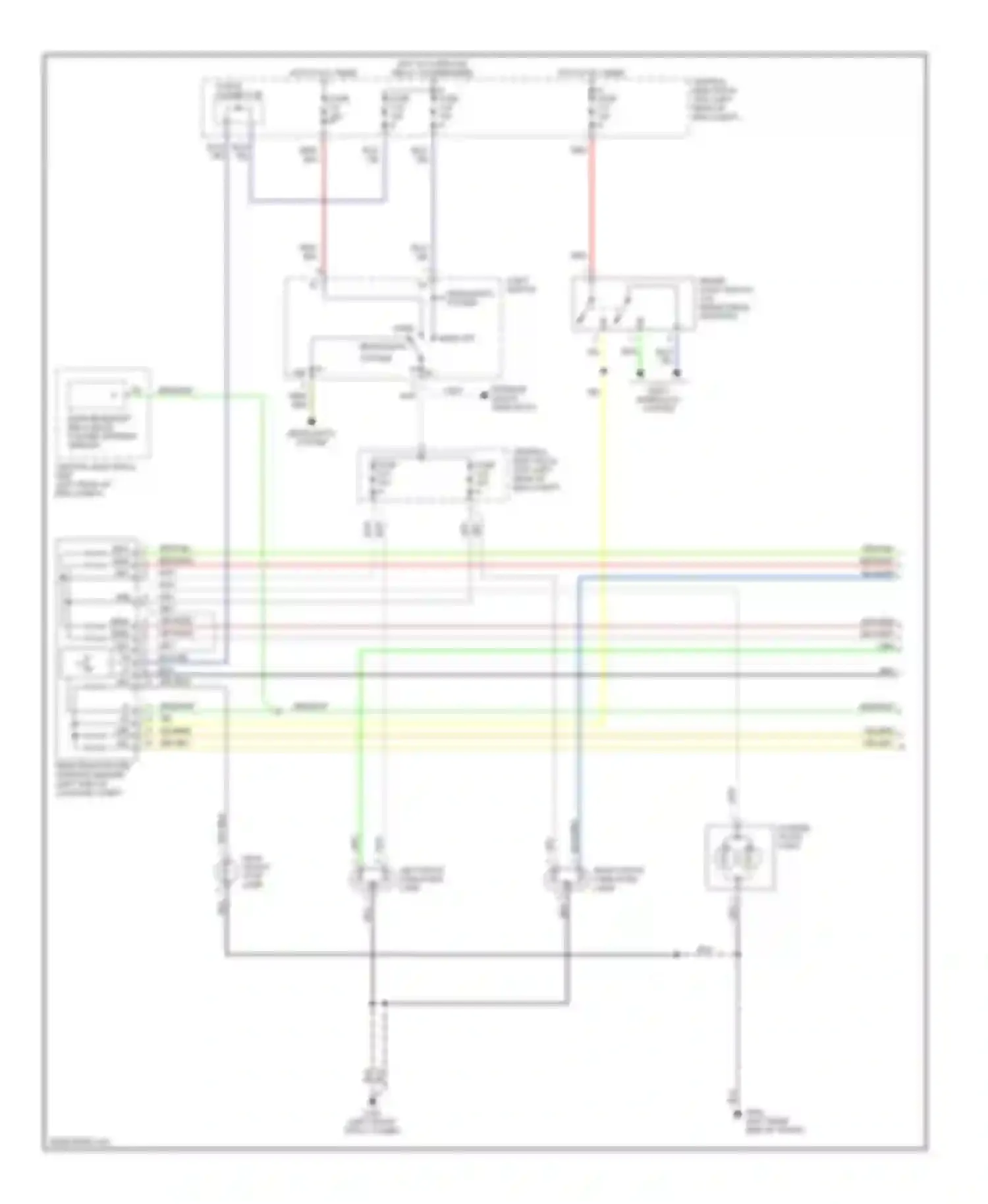V70 Volvo I (1997-2000): Exterior lamps circuit (1 of 2)