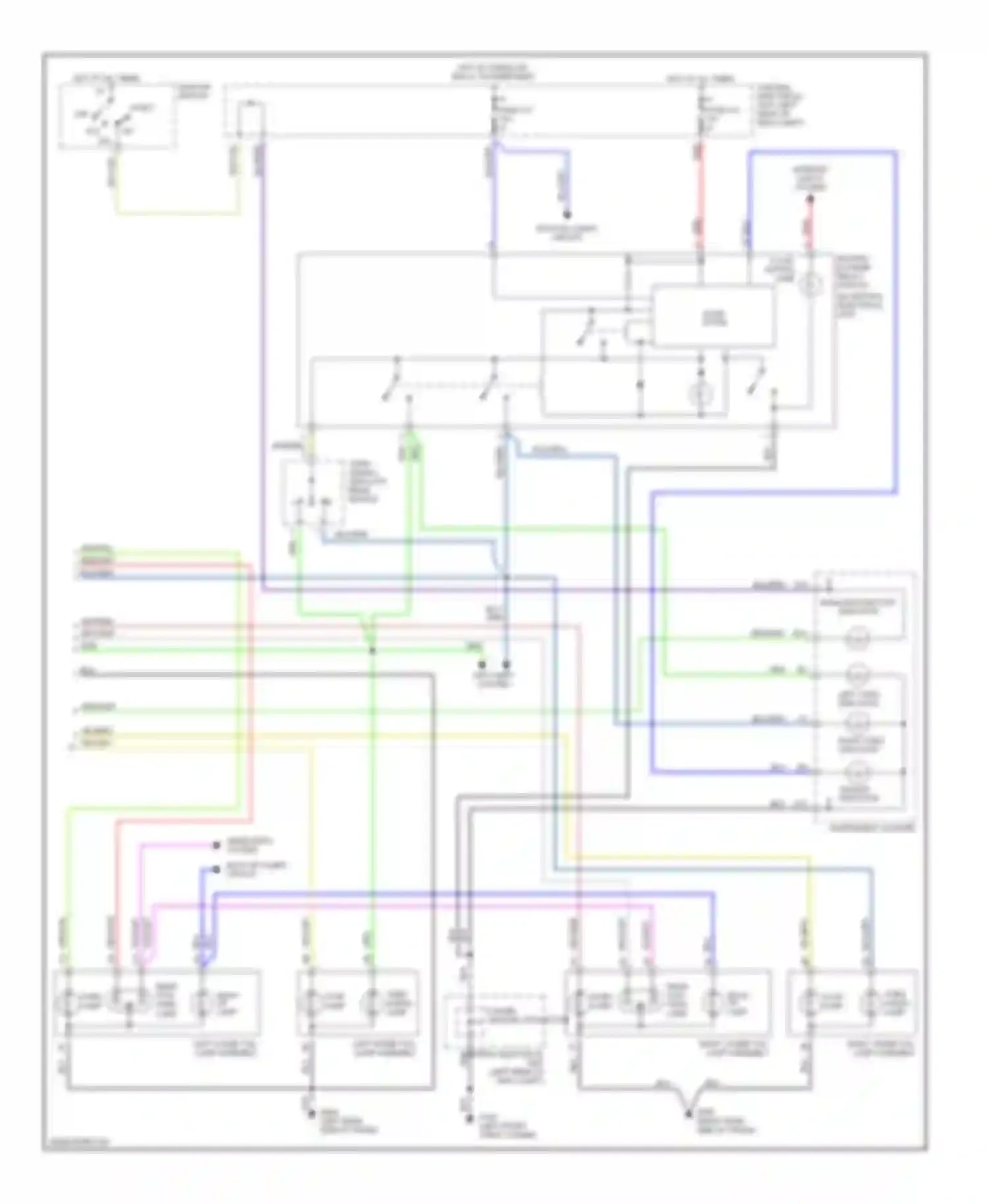 V70 Volvo I (1997-2000): Exterior lamps circuit (2 of 2)