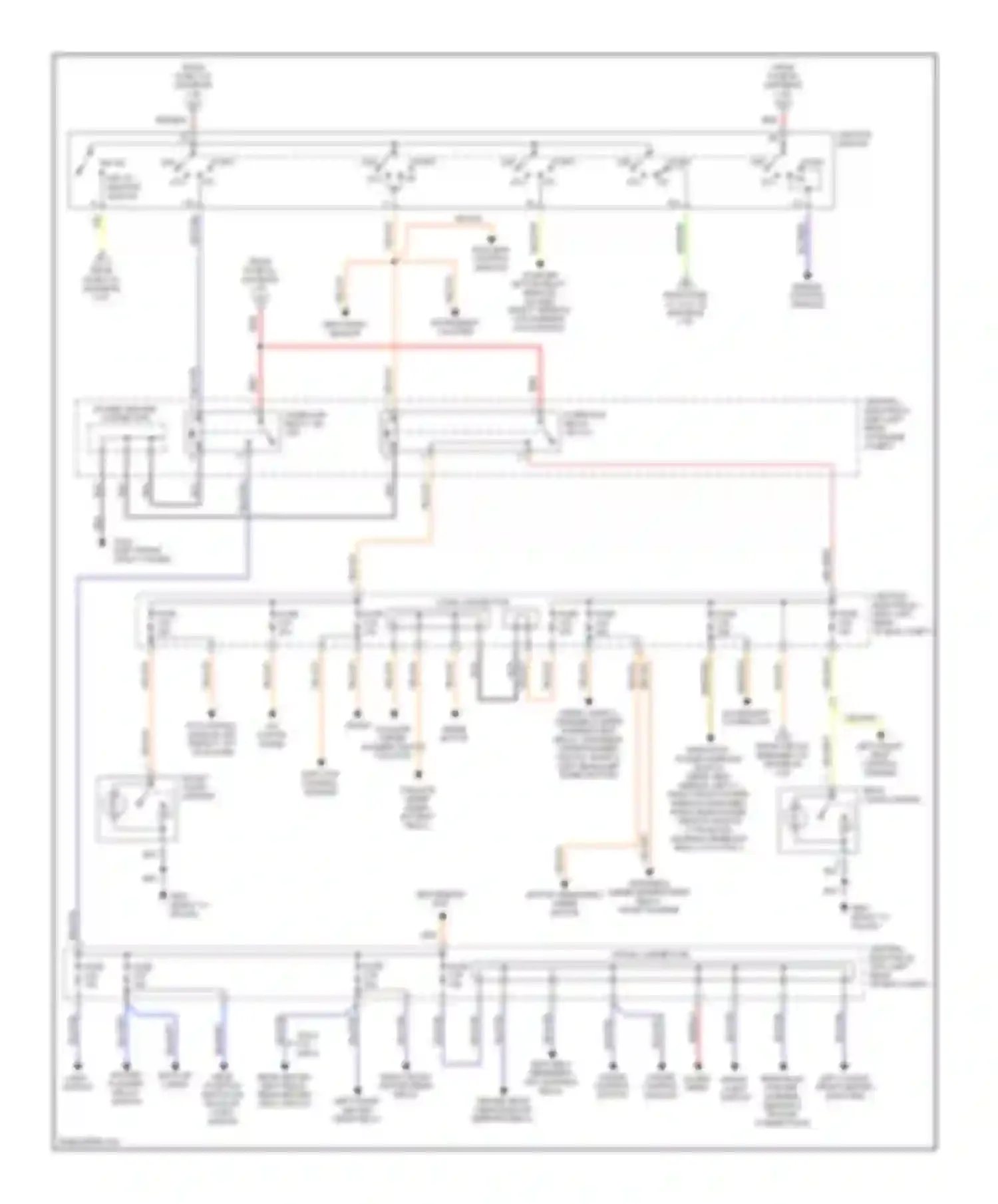 V70 Volvo I (1997-2000): Power distribution circuit (3 of 3)