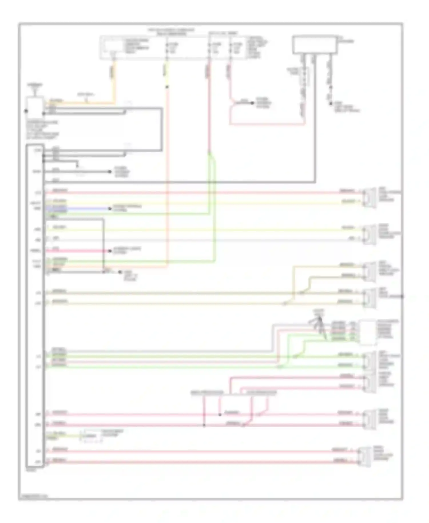 V70 Volvo I (1997-2000): Radio circuits, without amplifier