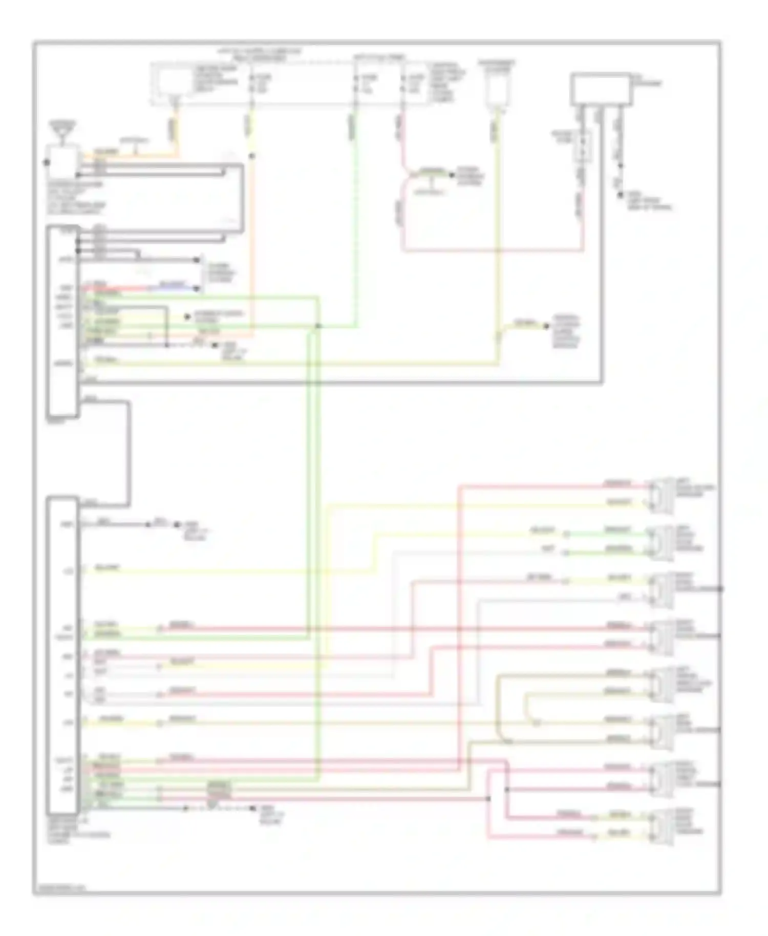 Wiring diagram rf+ for Volvo V70 I (1997-2000) (1 of 3)