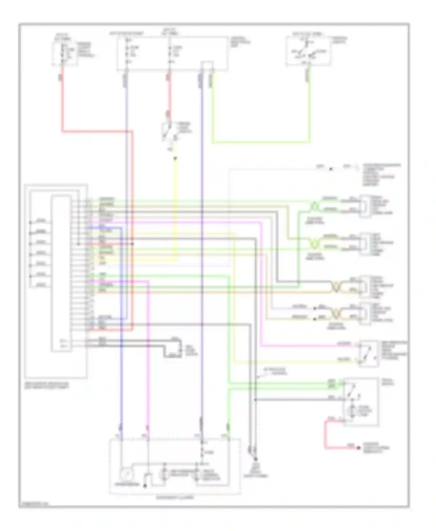 Wiring diagram tracs warning indicator for Volvo V70 I (1997-2000) (1 of 1)