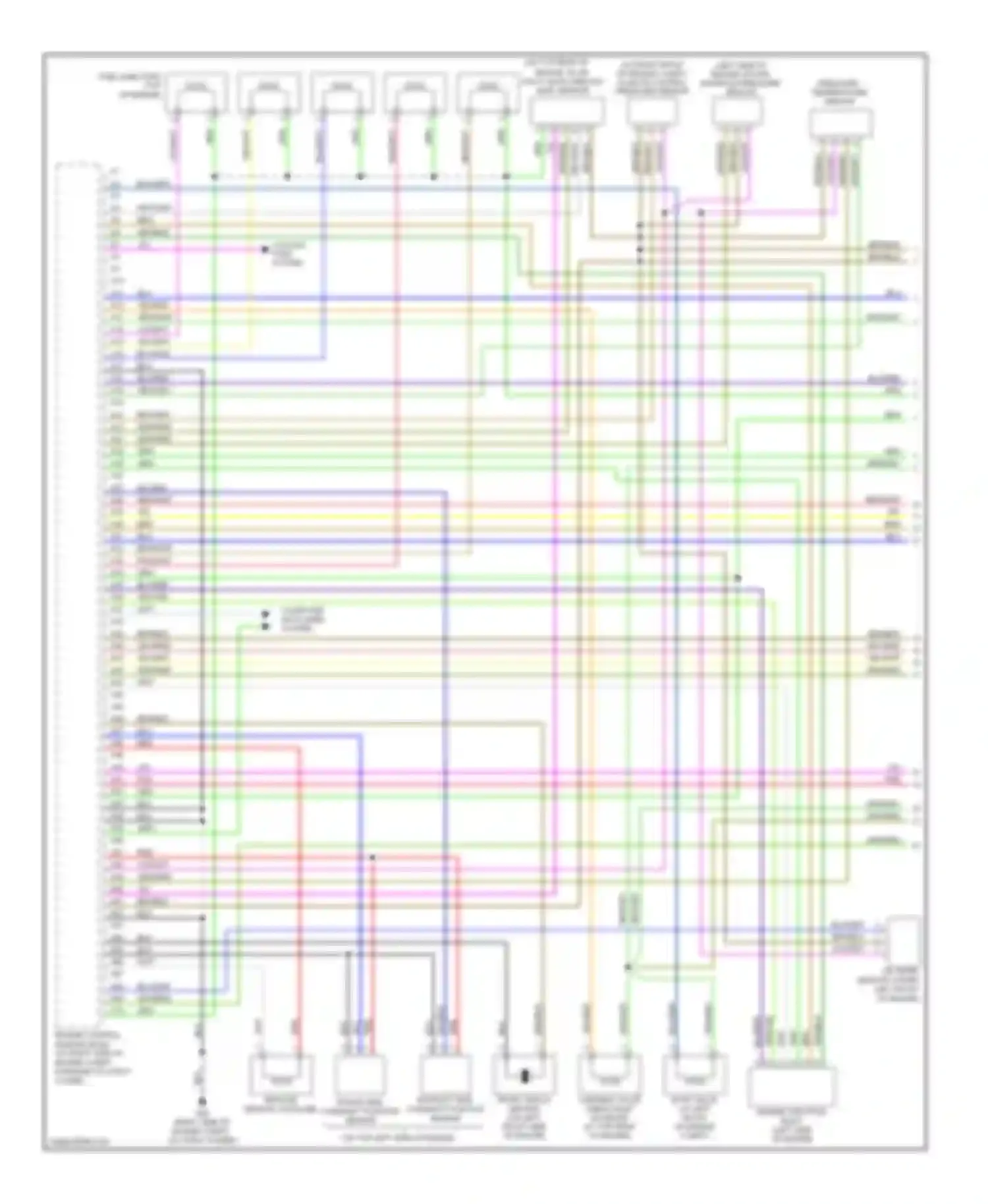 V70 Volvo II facelift (2004-2007): Wiring diagram engine performance 2.4l (1 of 3)