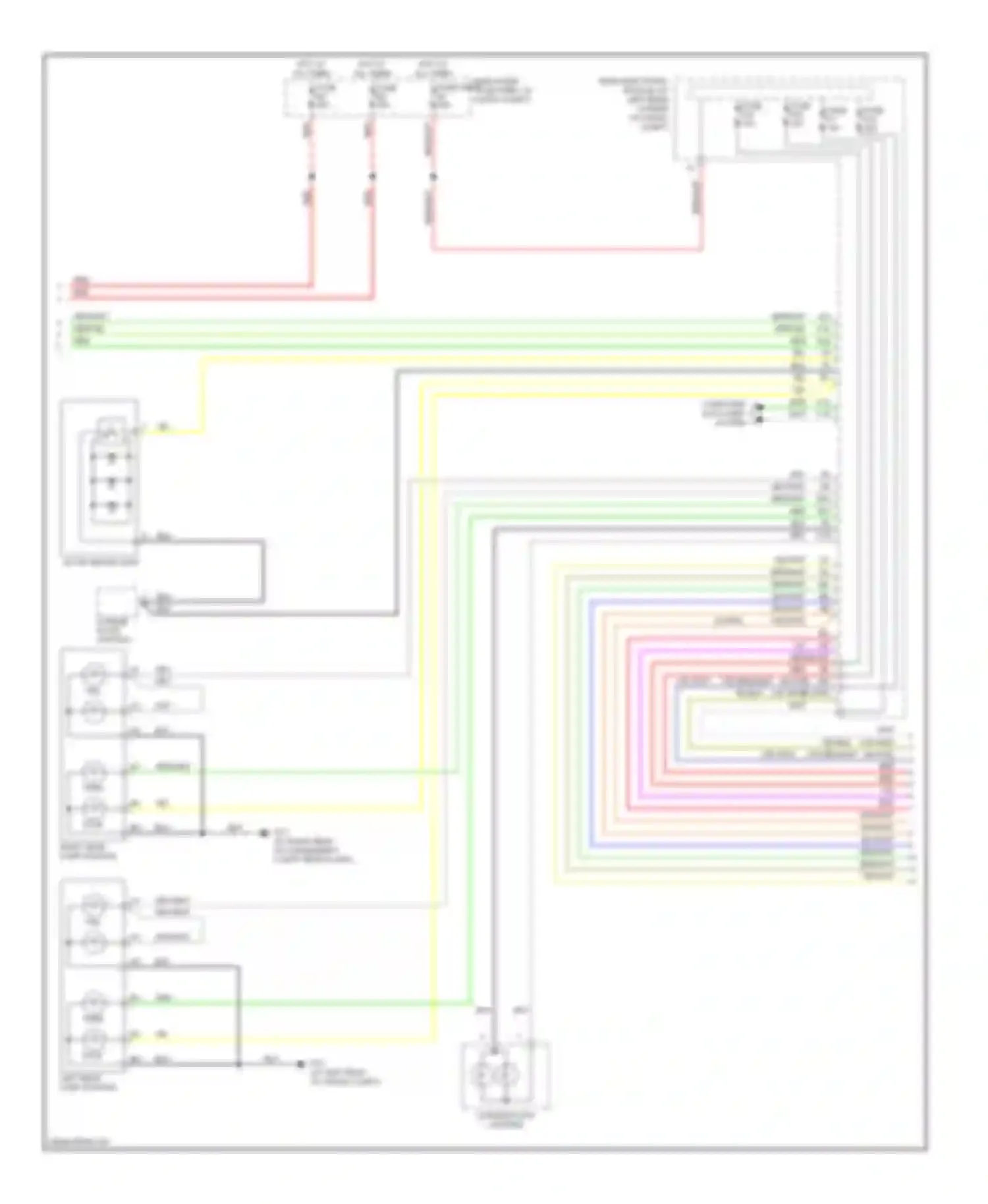 V70 Volvo II facelift (2004-2007): Exterior lamps circuit (2 of 3)