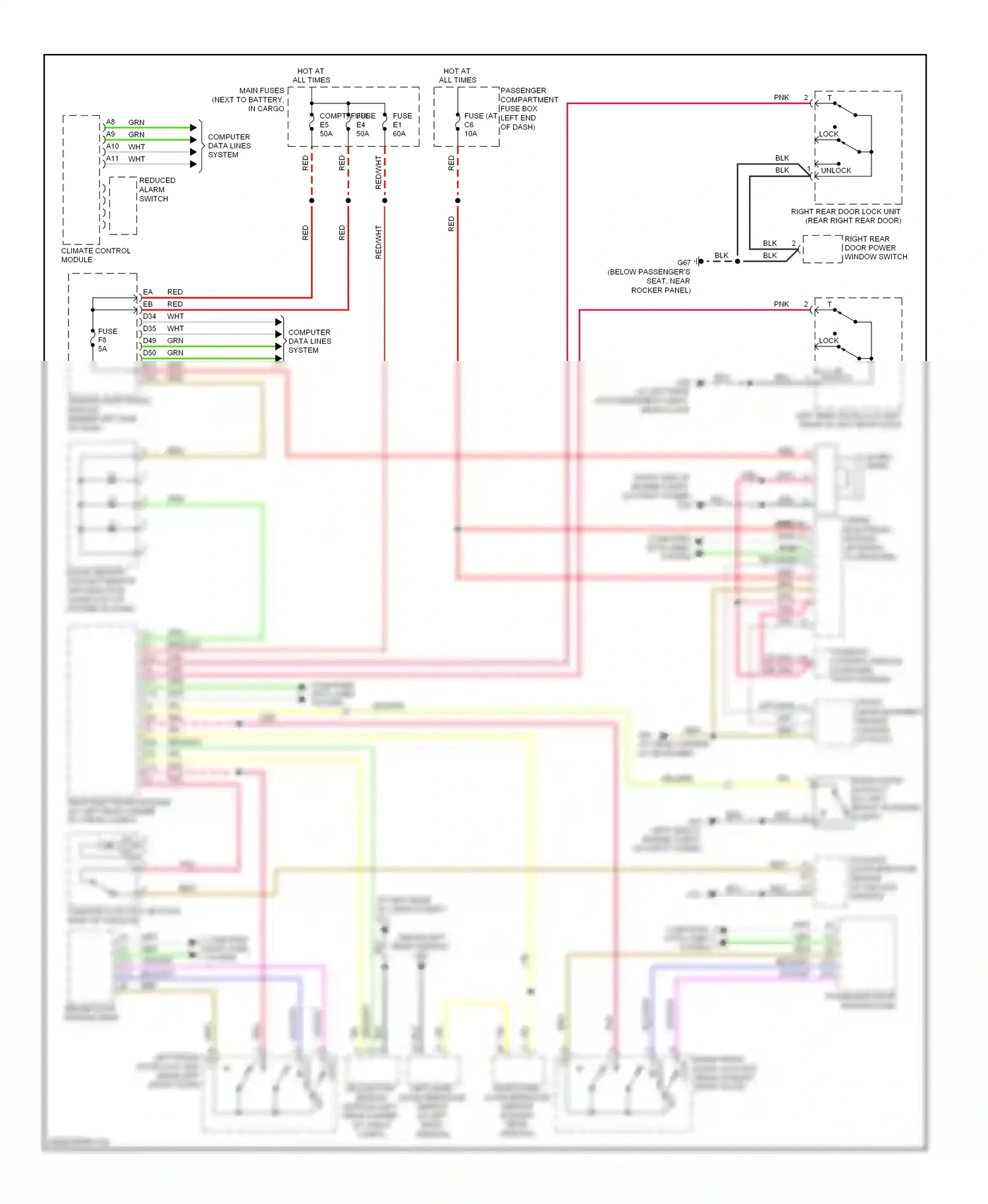 Volvo V70 II facelift (2004-2007) climate control module wiring diagram  (6 of 13)