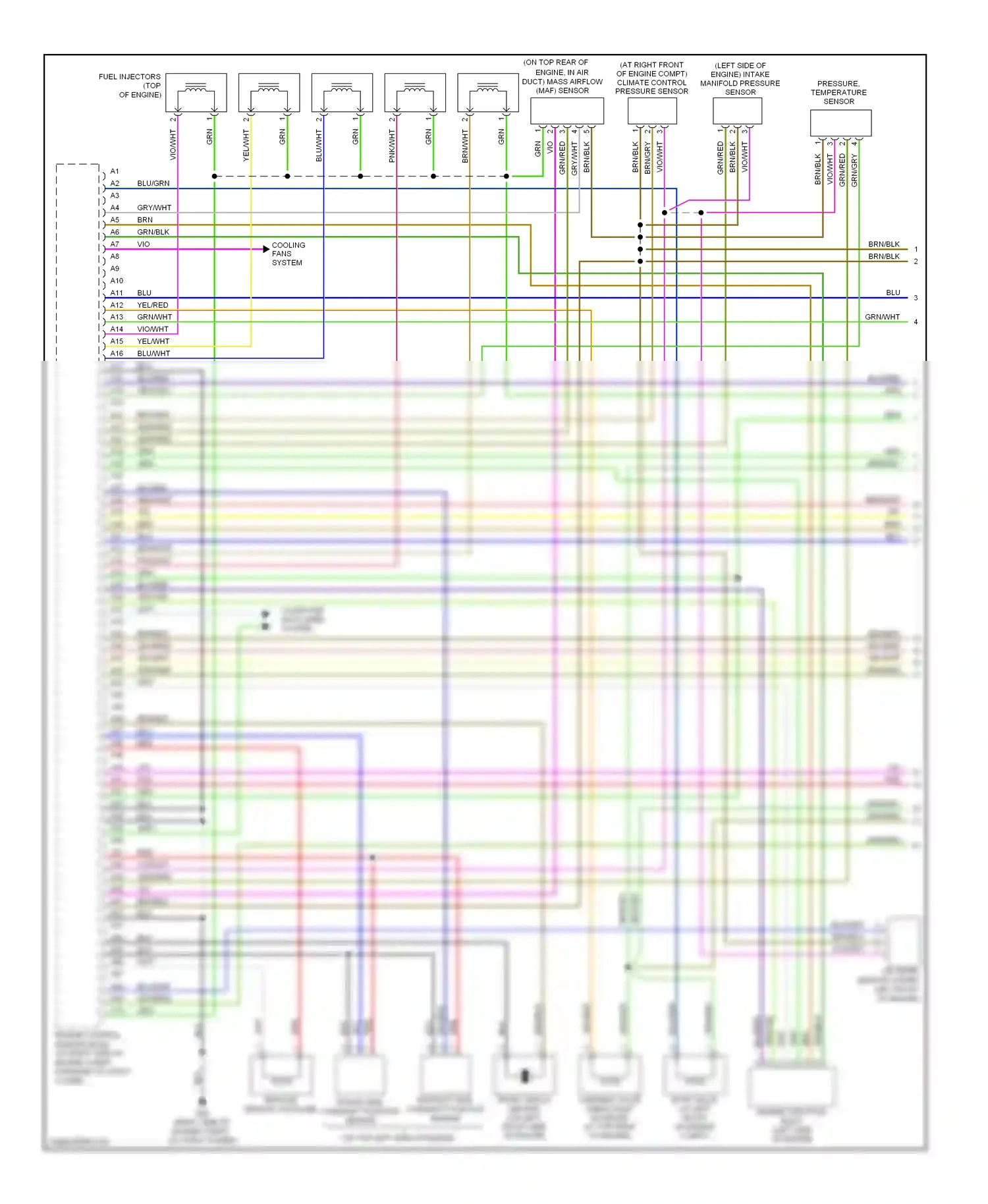 Volvo V70 II facelift (2004-2007) computer data lines system wiring diagram  (18 of 56)