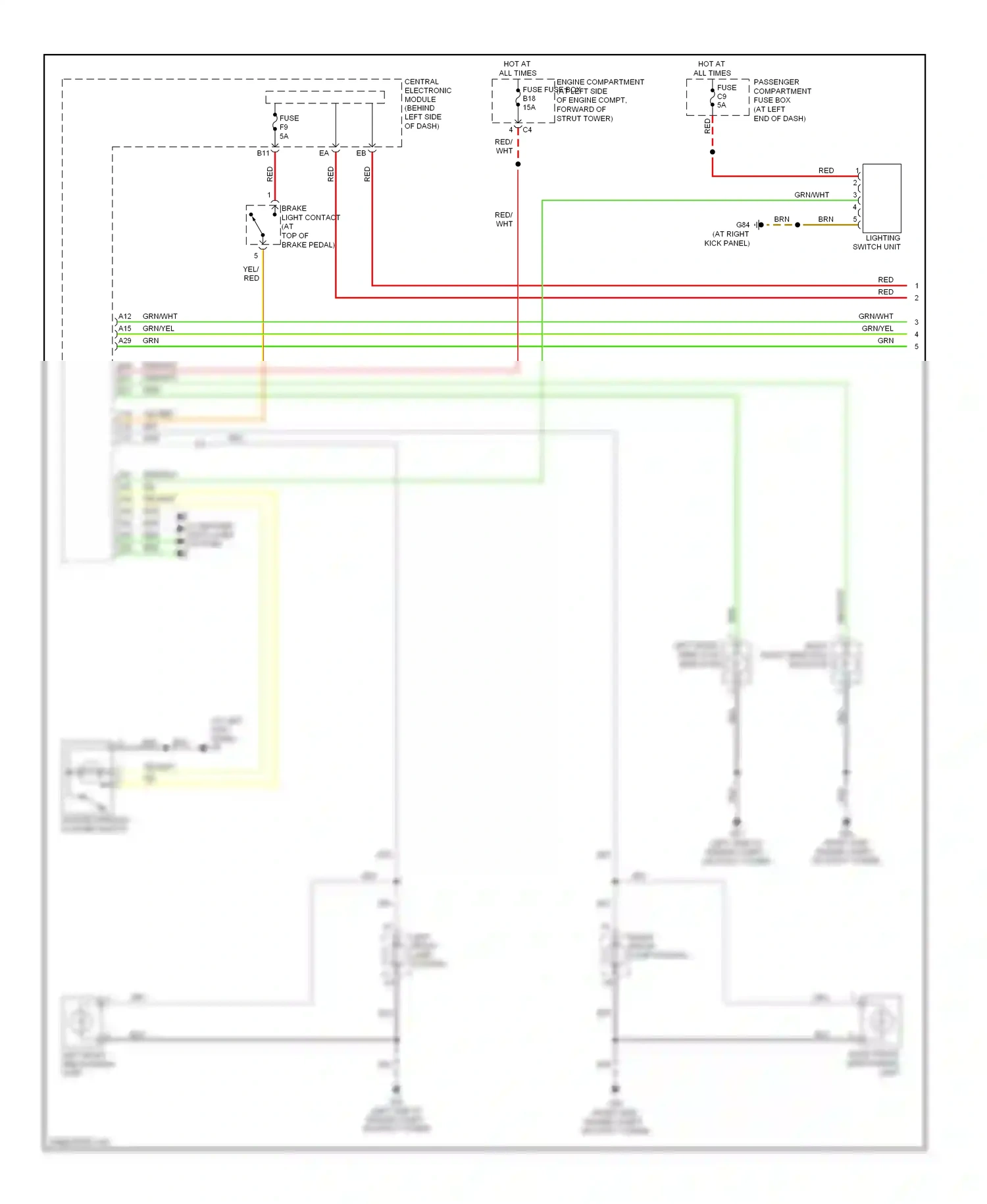 Volvo V70 II facelift (2004-2007) (engine compartment) wiring diagram  (1 of 1)