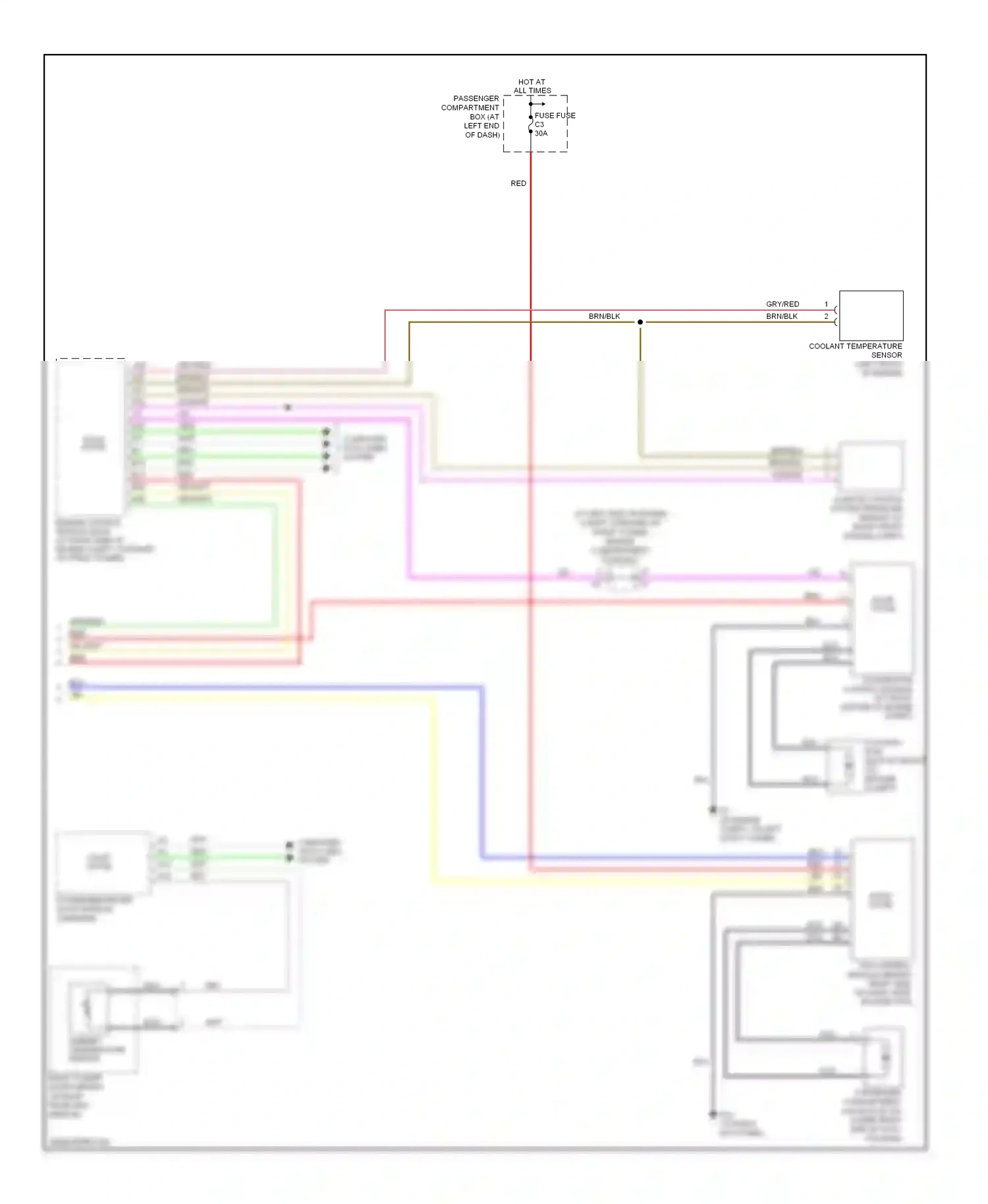 Volvo V70 II facelift (2004-2007) engine compt) wiring diagram  (1 of 3)