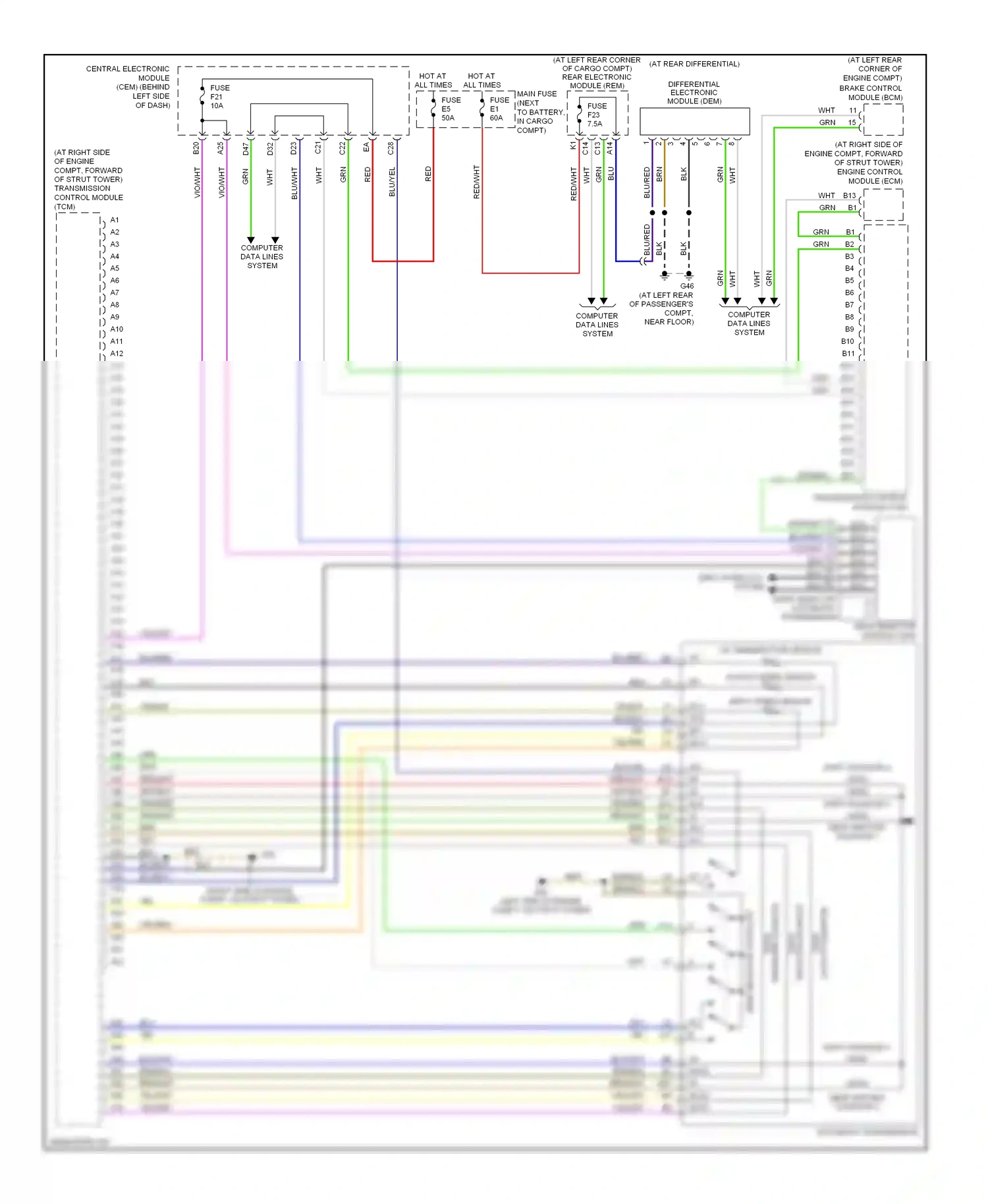 Volvo V70 II facelift (2004-2007) shift interlock system wiring diagram  (1 of 1)