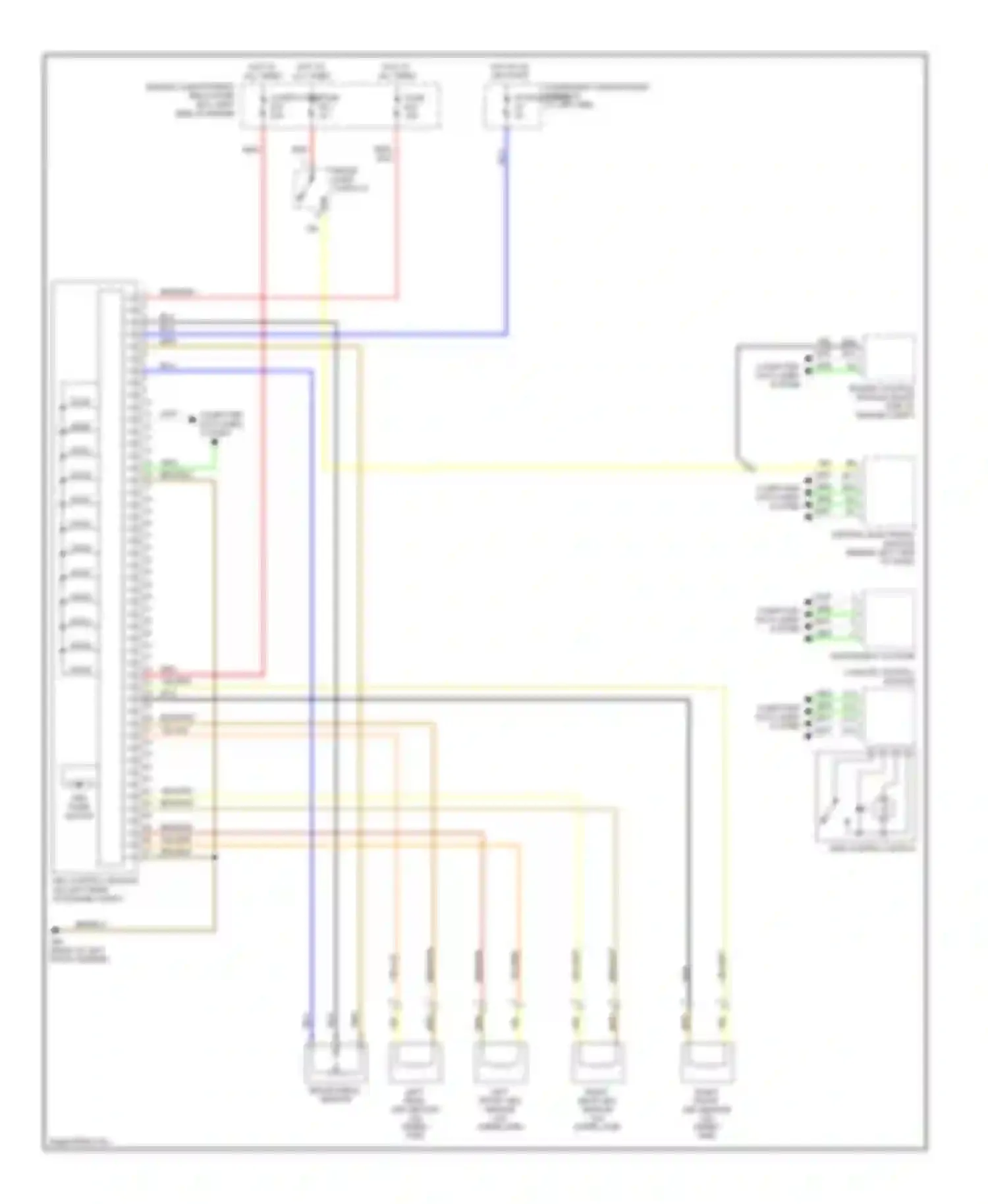 V70 Volvo II (2000-2004): Anti-lock brake circuits, without dynamic stability control