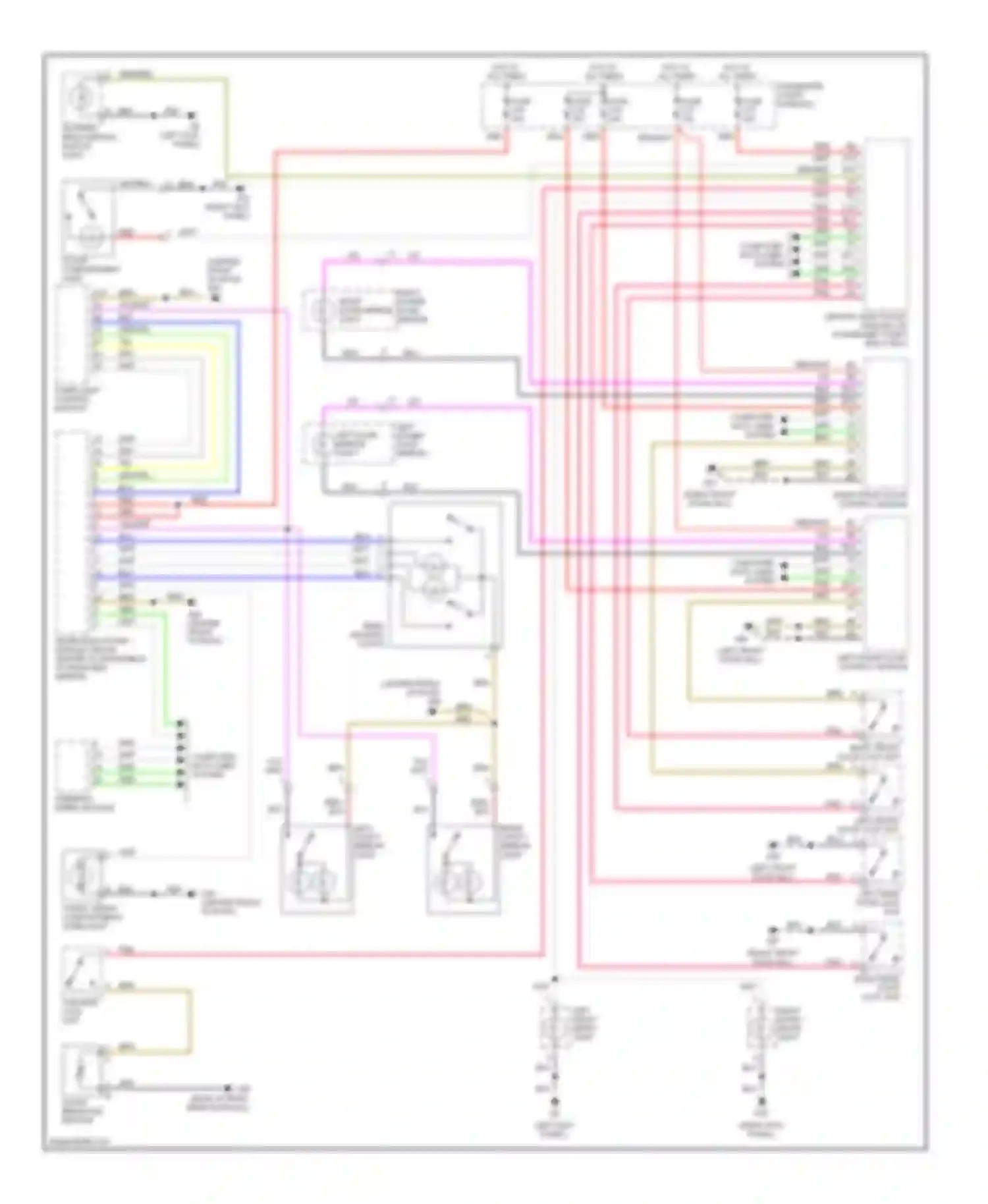 V70 Volvo II (2000-2004): Courtesy lamps circuit