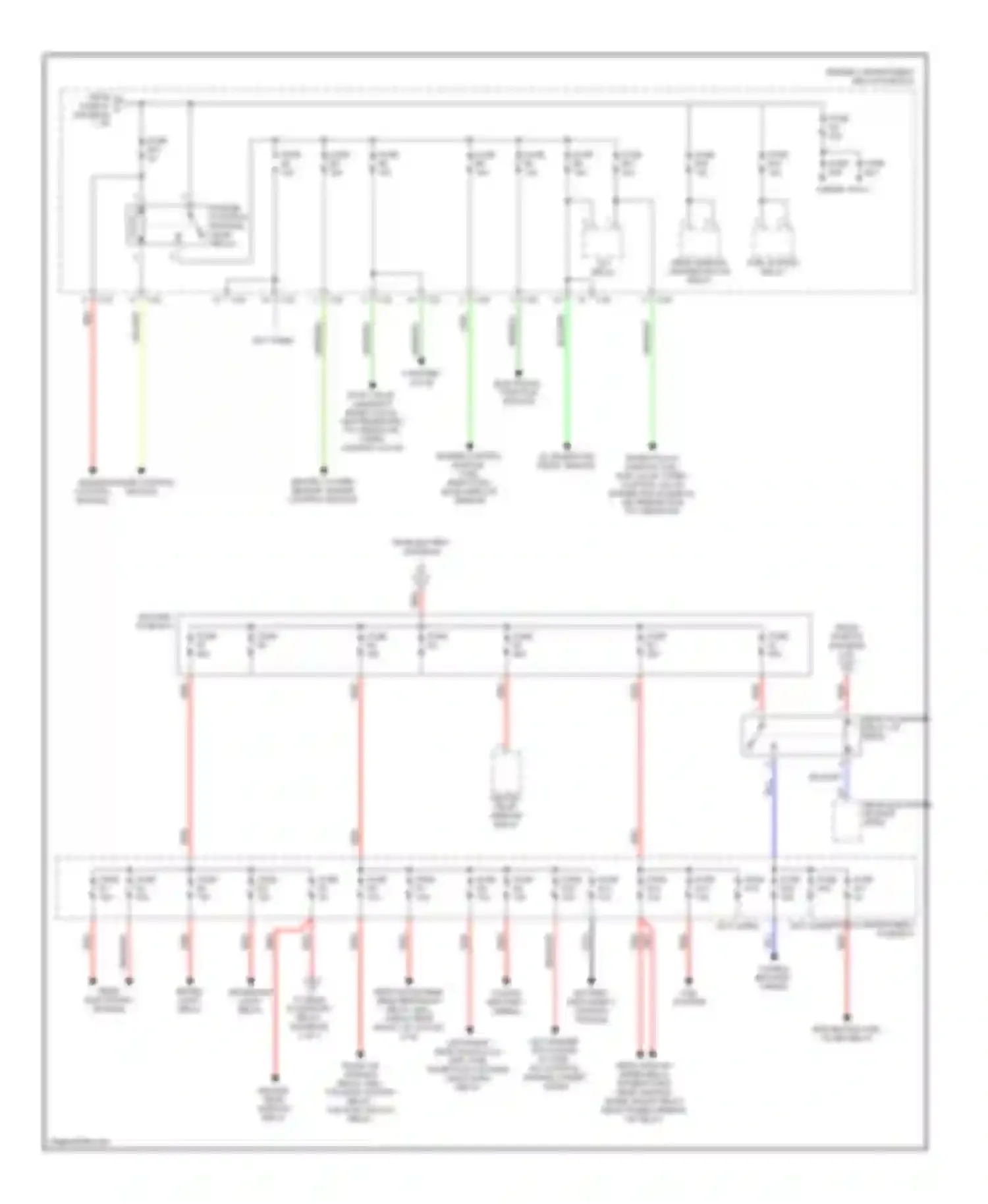 V70 Volvo II (2000-2004): Power distribution circuit (2 of 3)