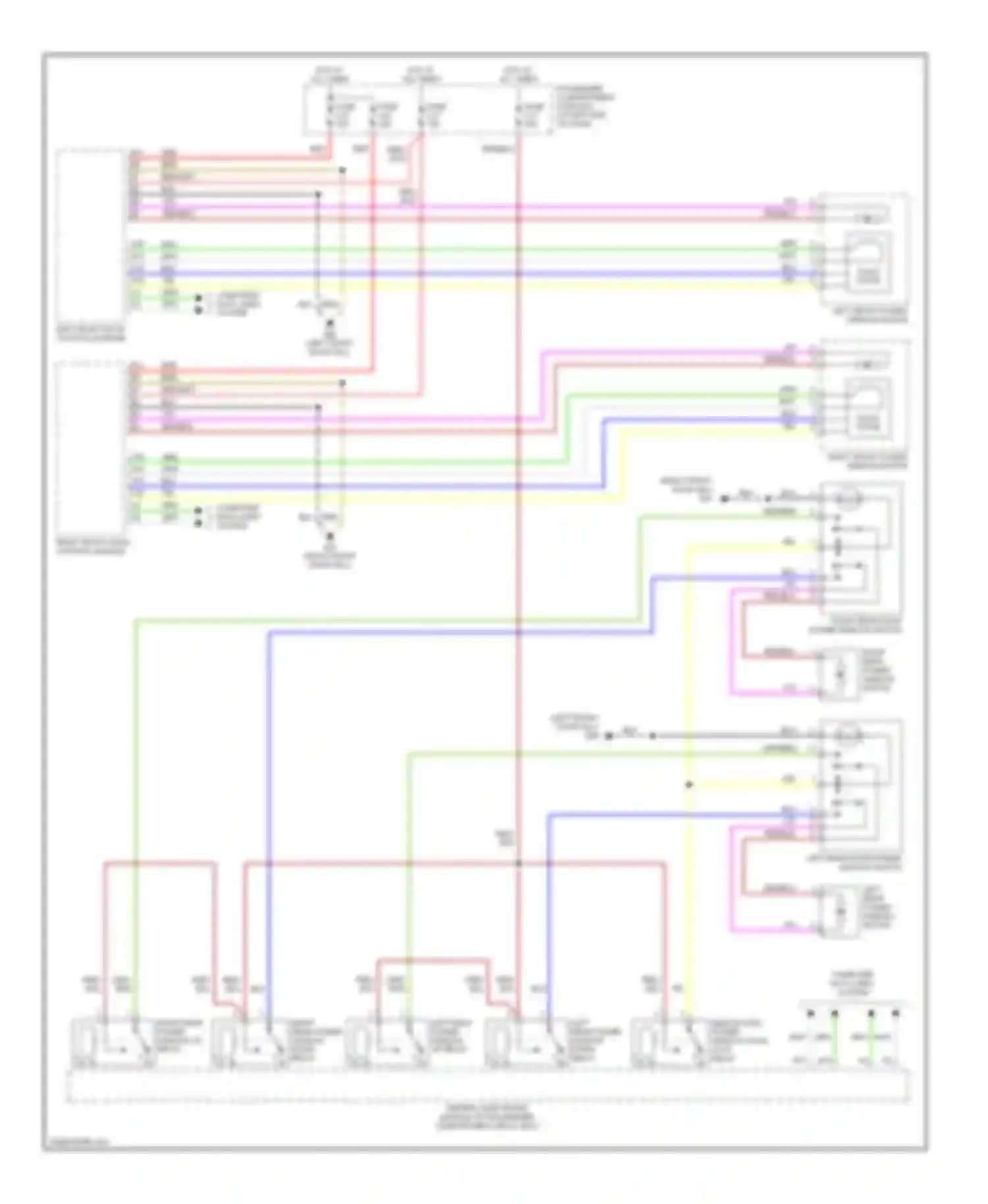 V70 Volvo II (2000-2004): Power window circuit