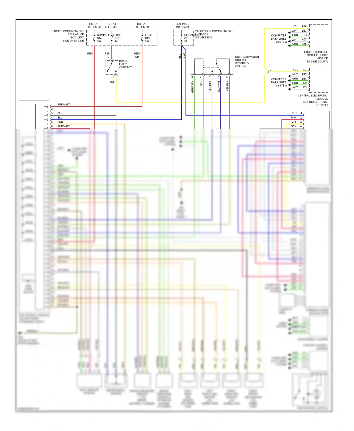 Volvo V70 II (2000-2004) 2 3 8 9 computer data lines system wiring diagram  (1 of 1)