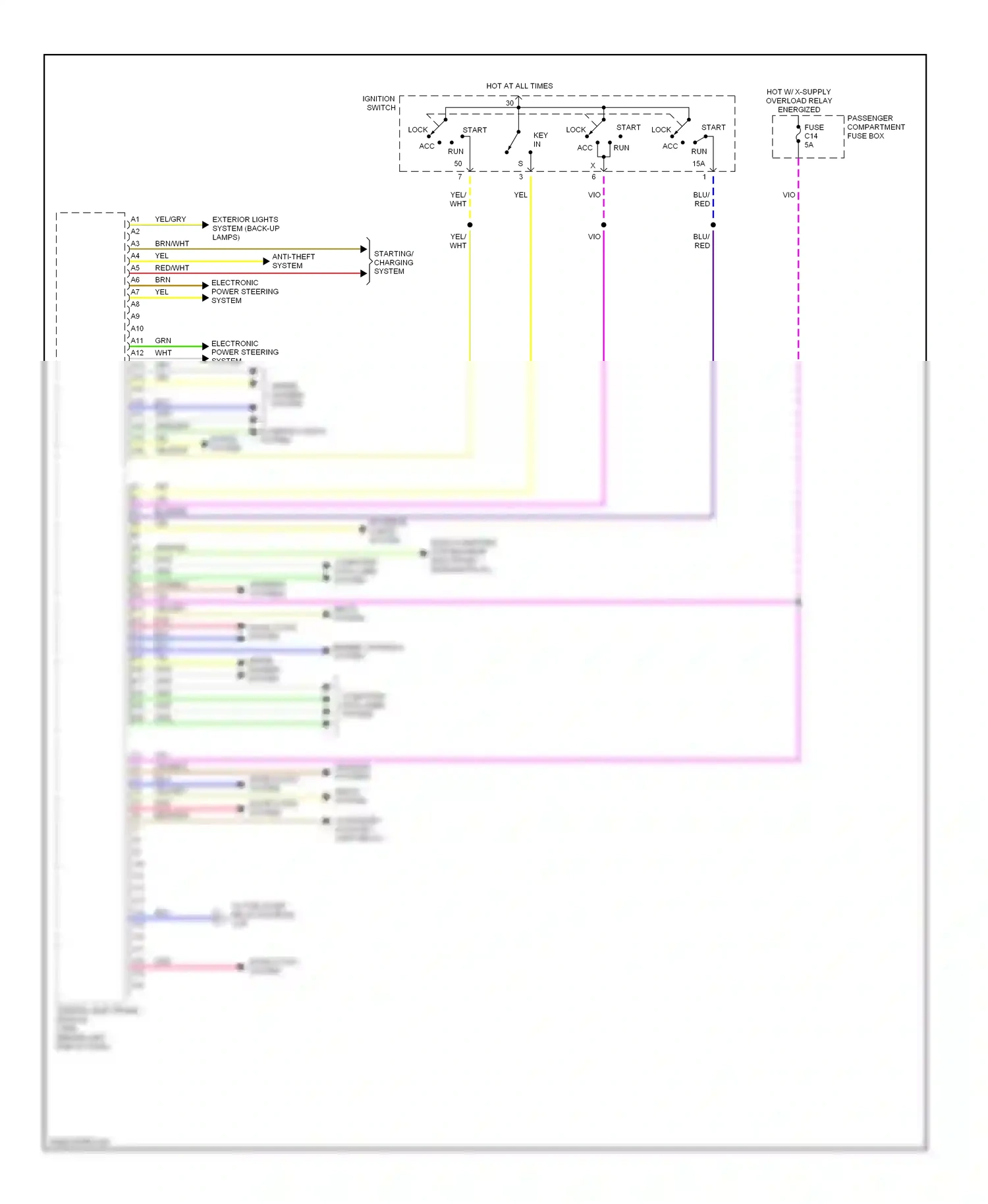 Volvo V70 II (2000-2004) central electronic module (cem) wiring diagram  (2 of 12)