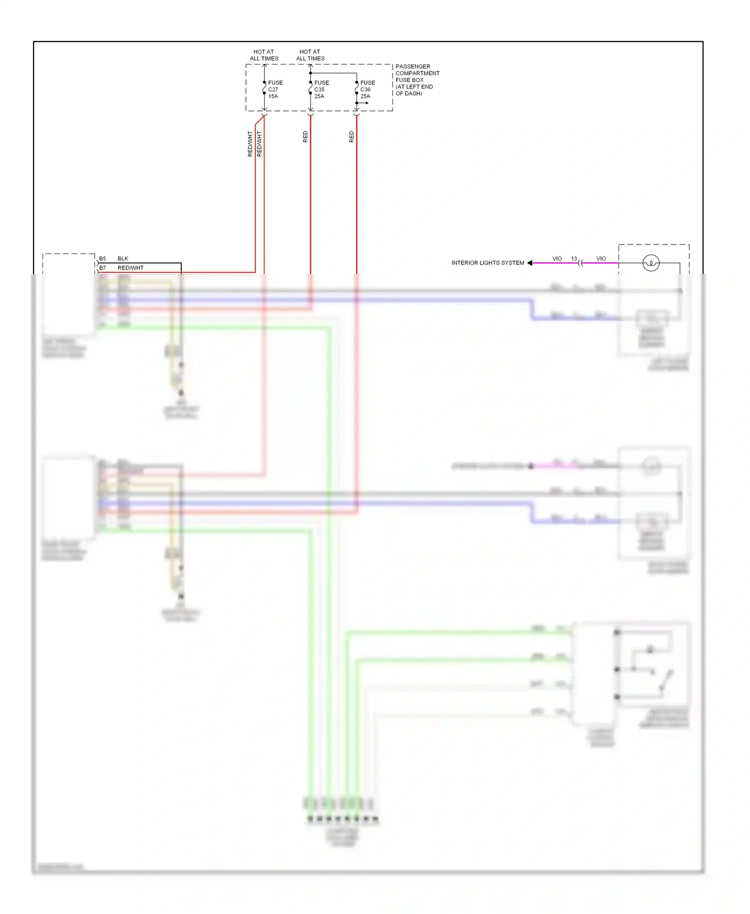 Volvo V70 II (2000-2004) computer data lines system wiring diagram  (14 of 52)