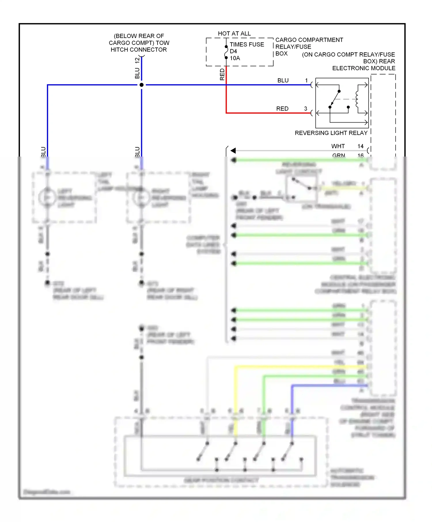 Volvo V70 II (2000-2004) computer data lines system wiring diagram  (21 of 52)