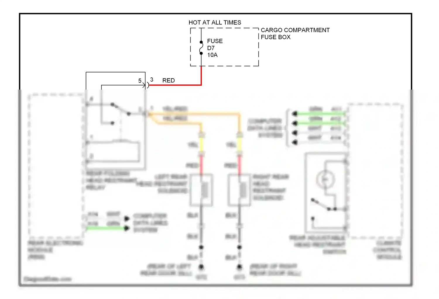 Volvo V70 II (2000-2004) computer data lines system wiring diagram  (40 of 52)