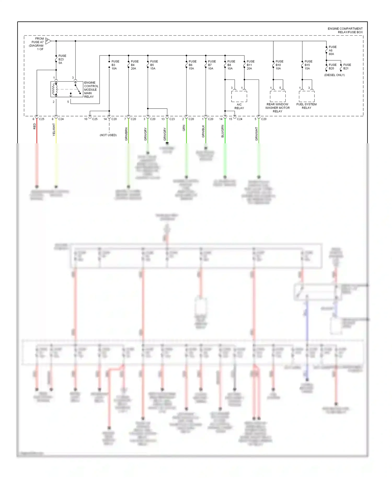 Volvo V70 II (2000-2004) engine control module engine control module wiring diagram  (1 of 1)