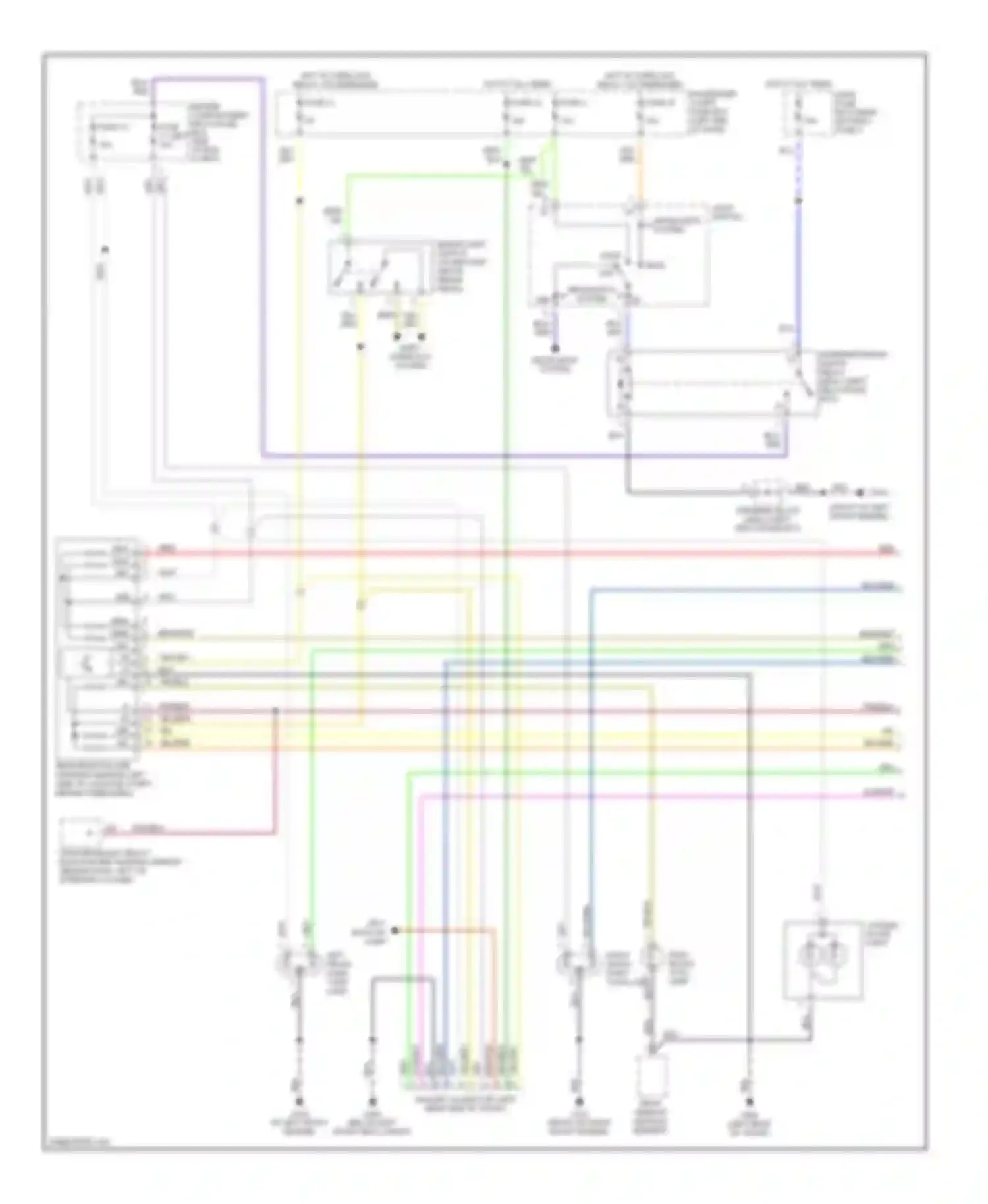 V90 Volvo I (1997-2000): Exterior lamps circuit (1 of 2)
