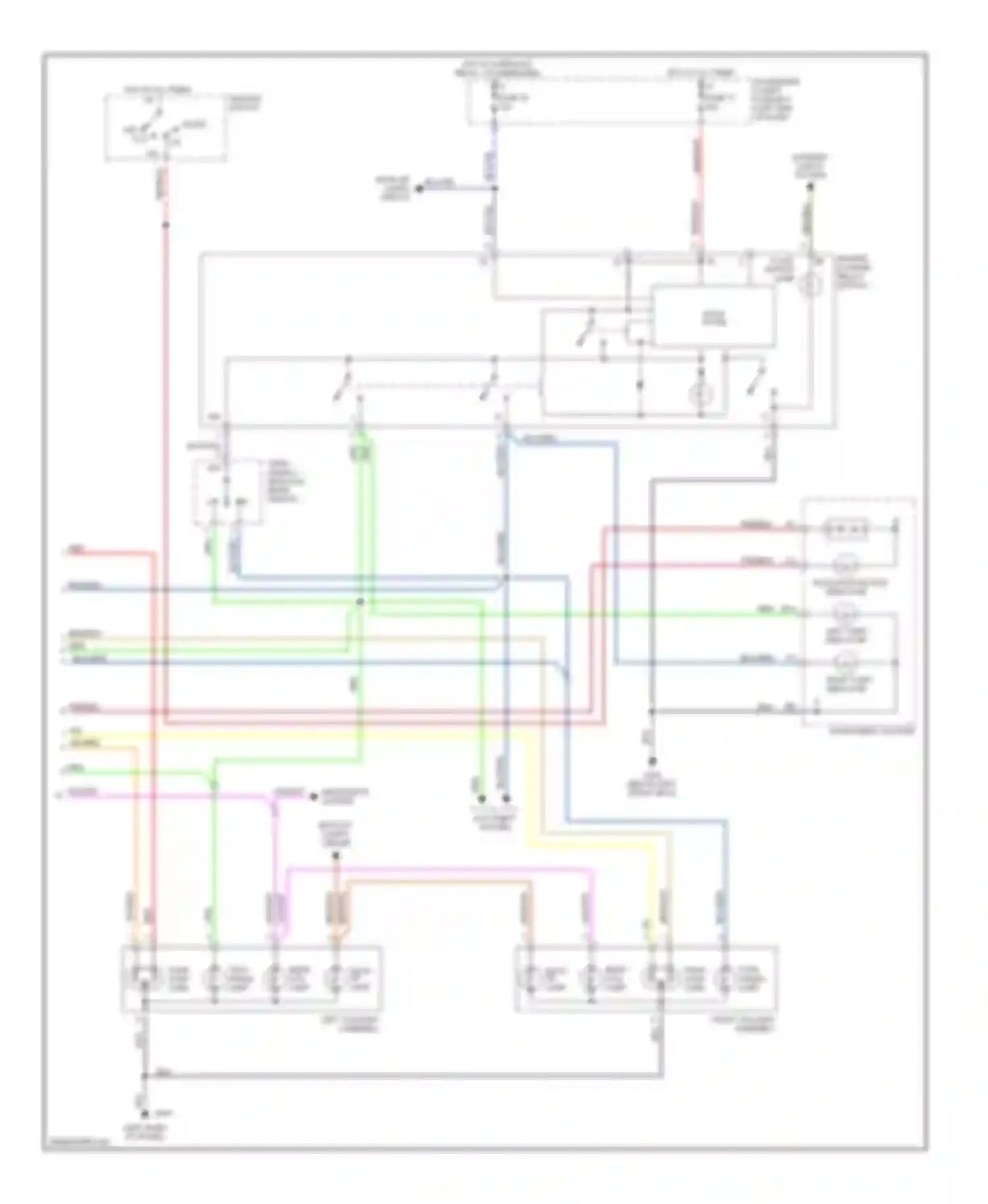 V90 Volvo I (1997-2000): Exterior lamps circuit (2 of 2)