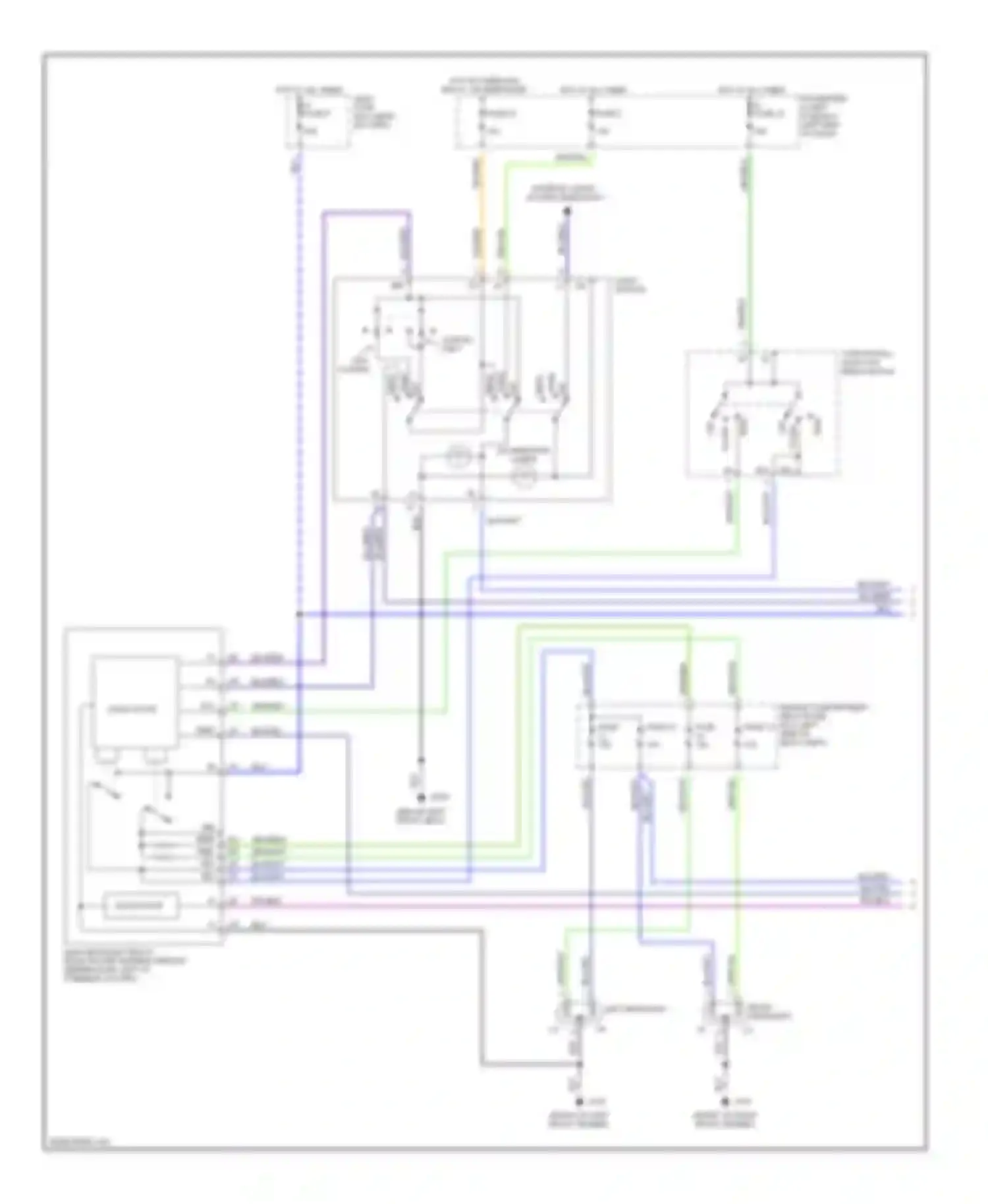 V90 Volvo I (1997-2000): Headlight circuit (1 of 2)