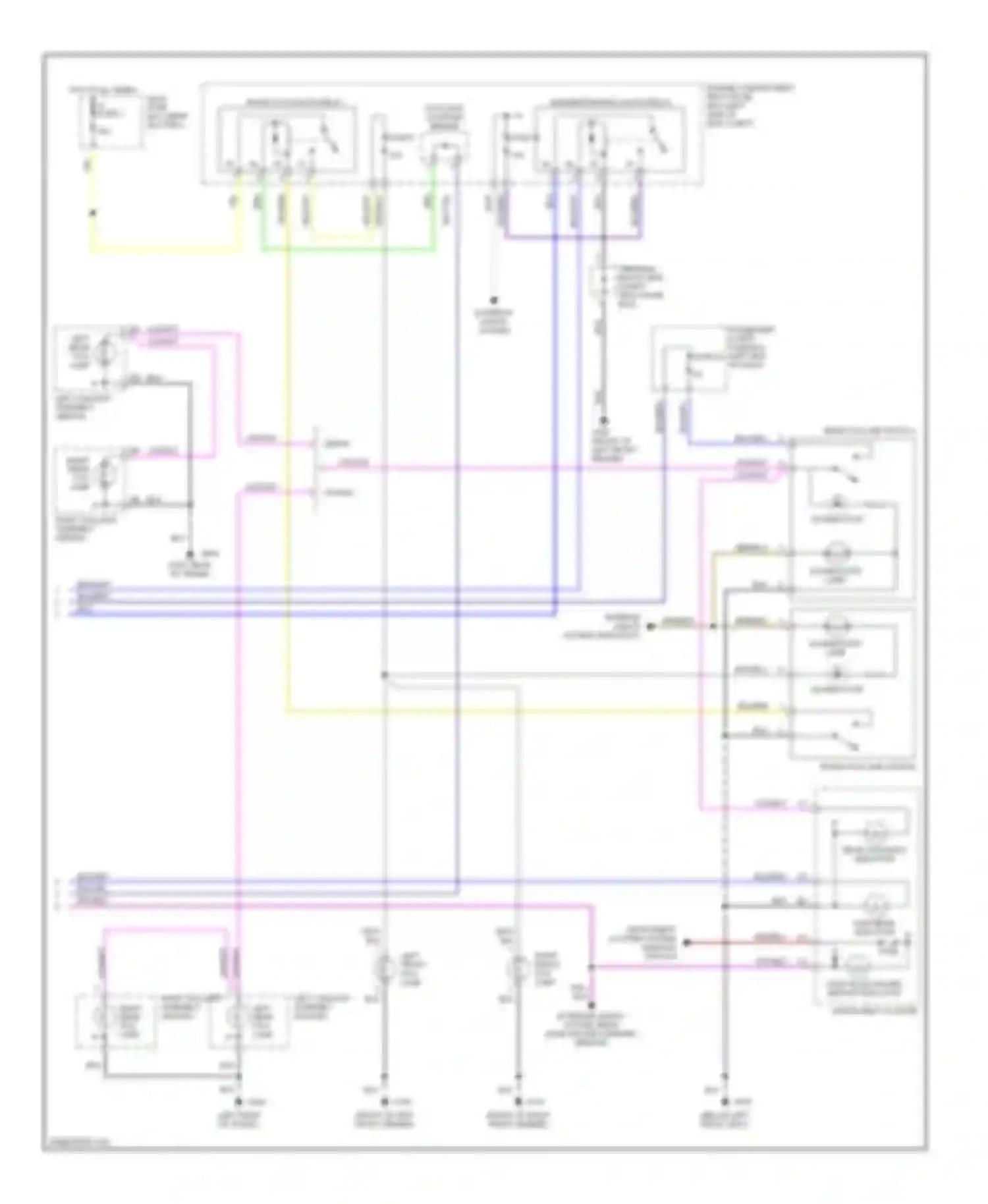V90 Volvo I (1997-2000): Headlight circuit (2 of 2)