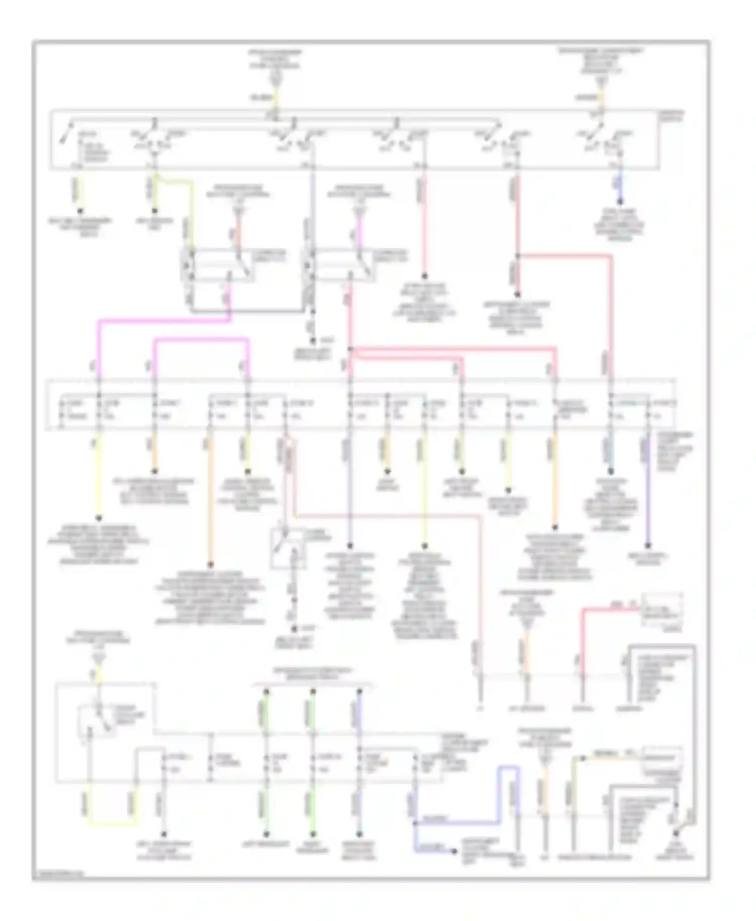 V90 Volvo I (1997-2000): Power distribution circuit (2 of 2)