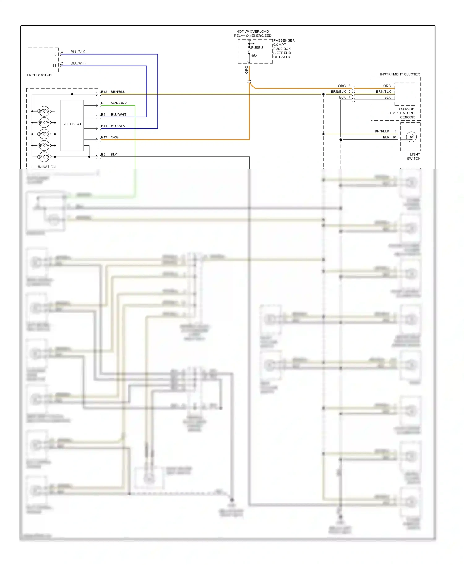 Volvo V90 I (1997-2000) mcc control module wiring diagram  (1 of 1)