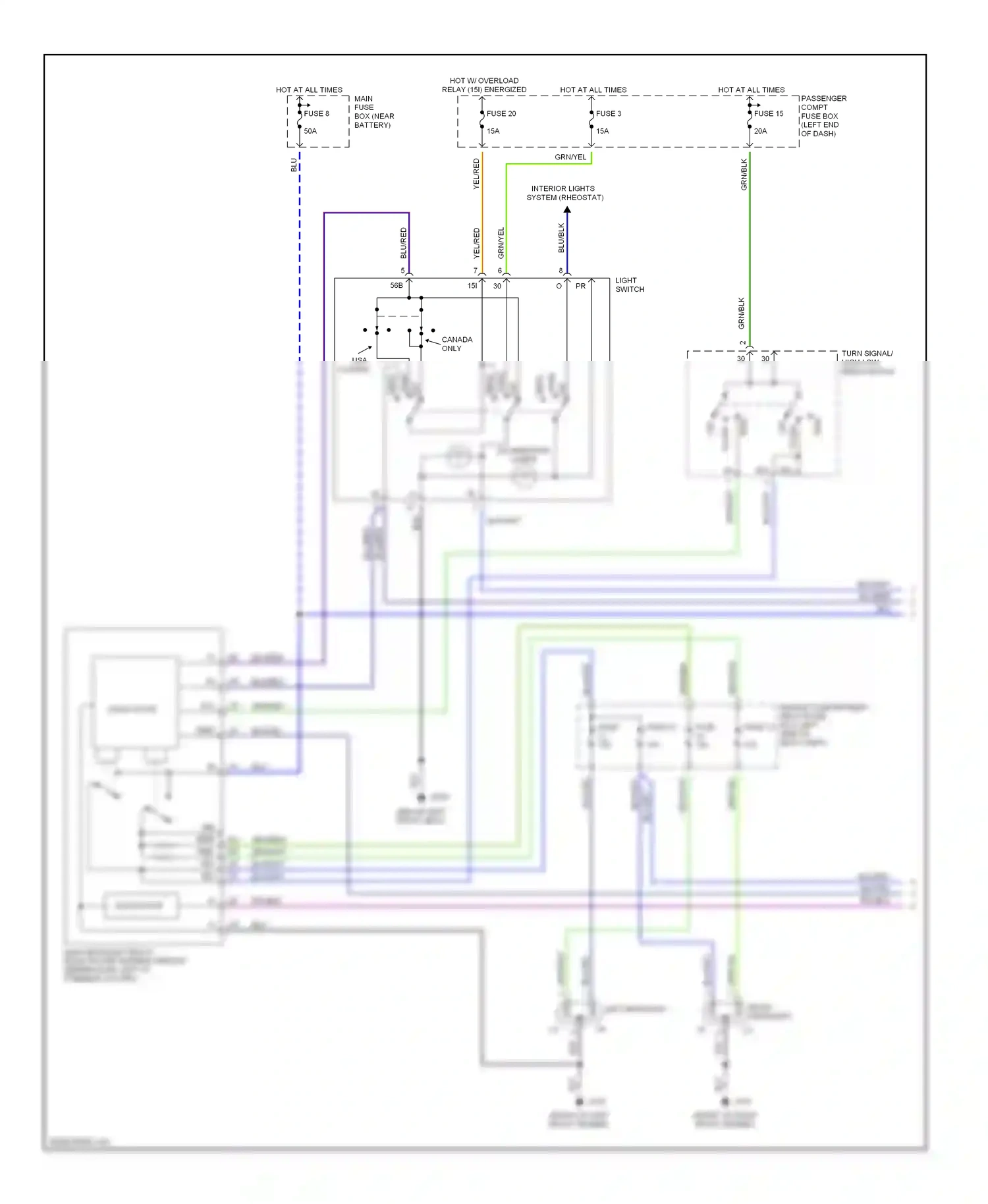 Volvo V90 I (1997-2000) solid state wiring diagram  (6 of 8)