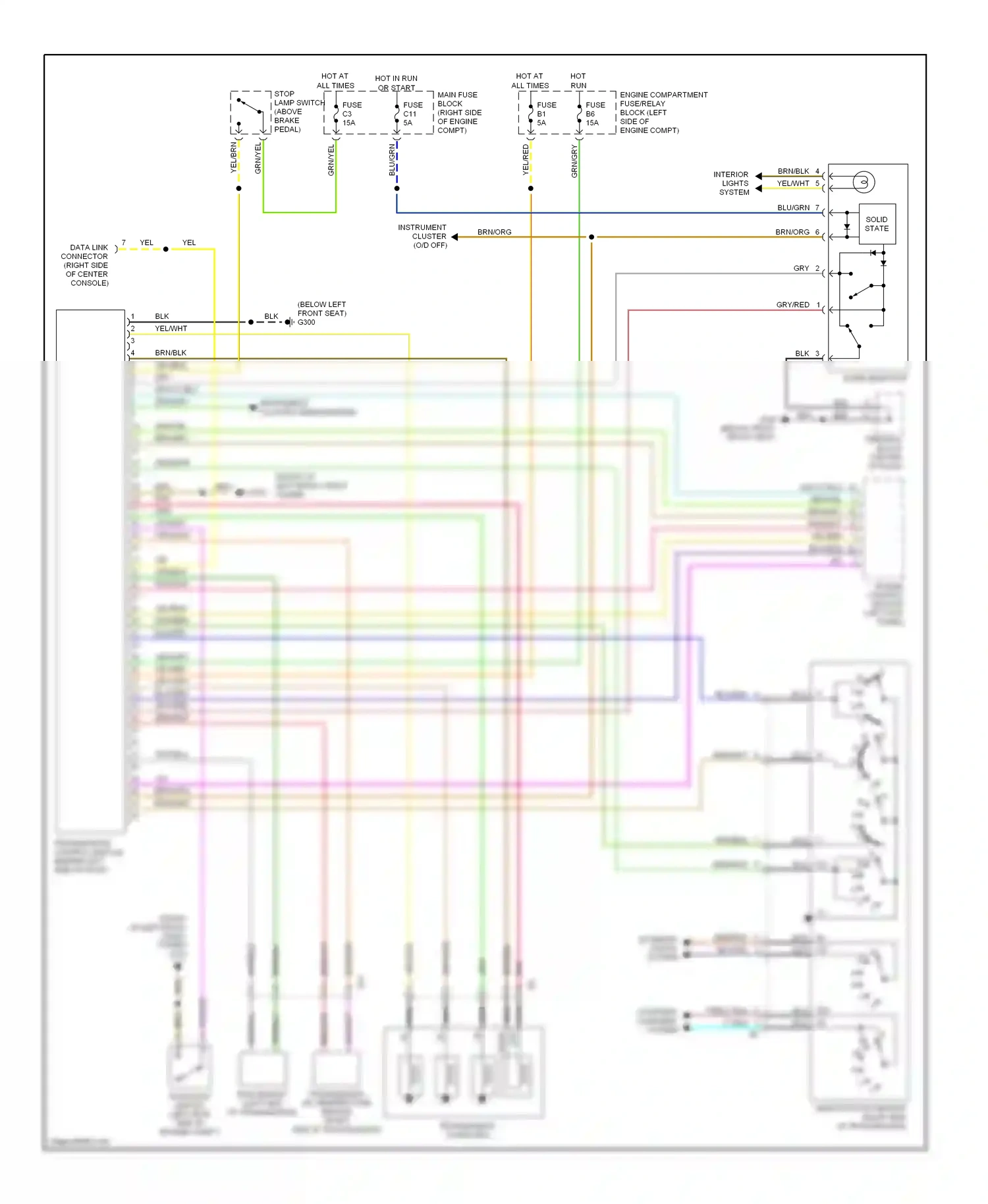 Volvo V90 I (1997-2000) solid state wiring diagram  (1 of 8)