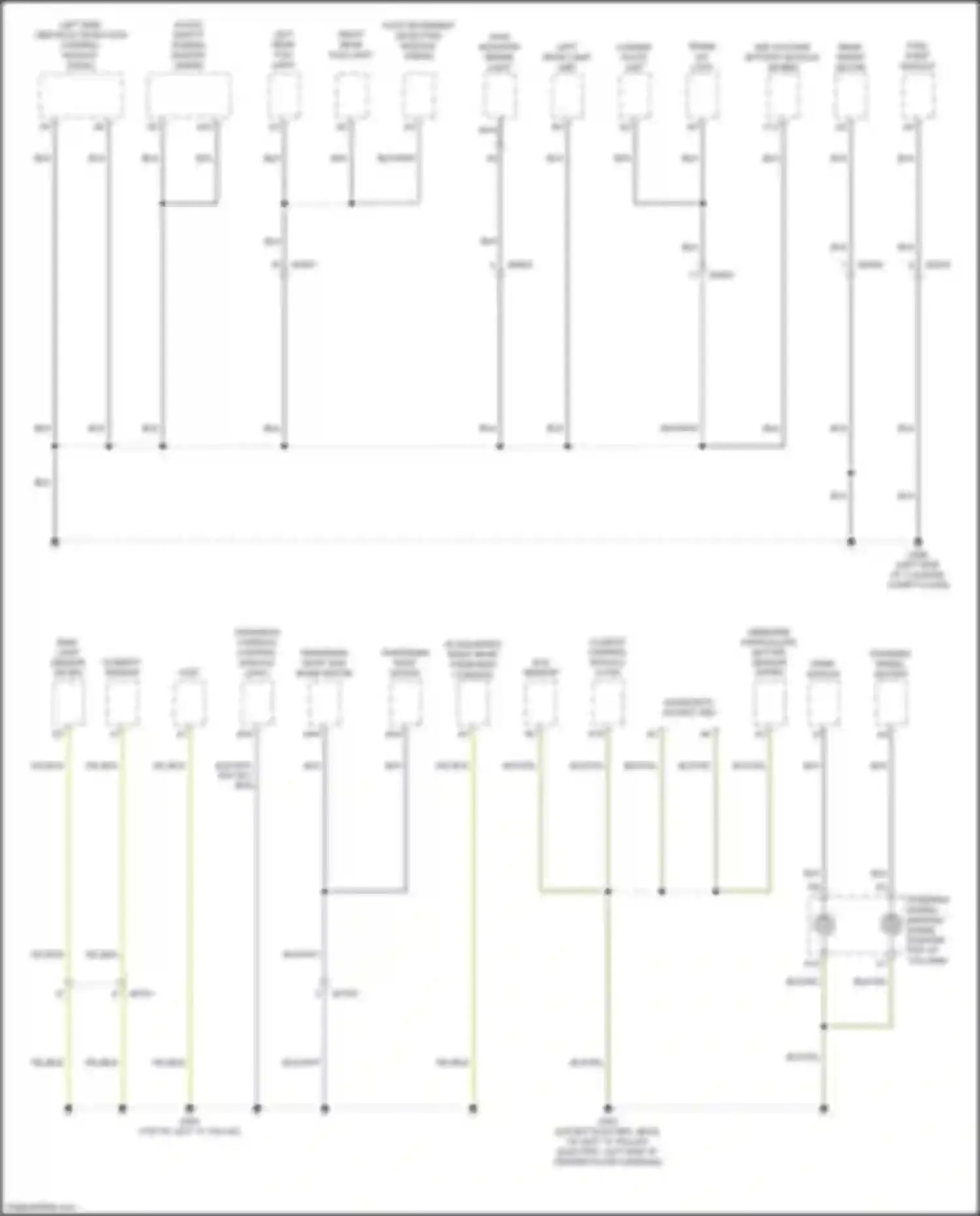 Wiring diagram high-mounted brake light for Volvo XC40 I facelift (2022-2024) (2 of 2)