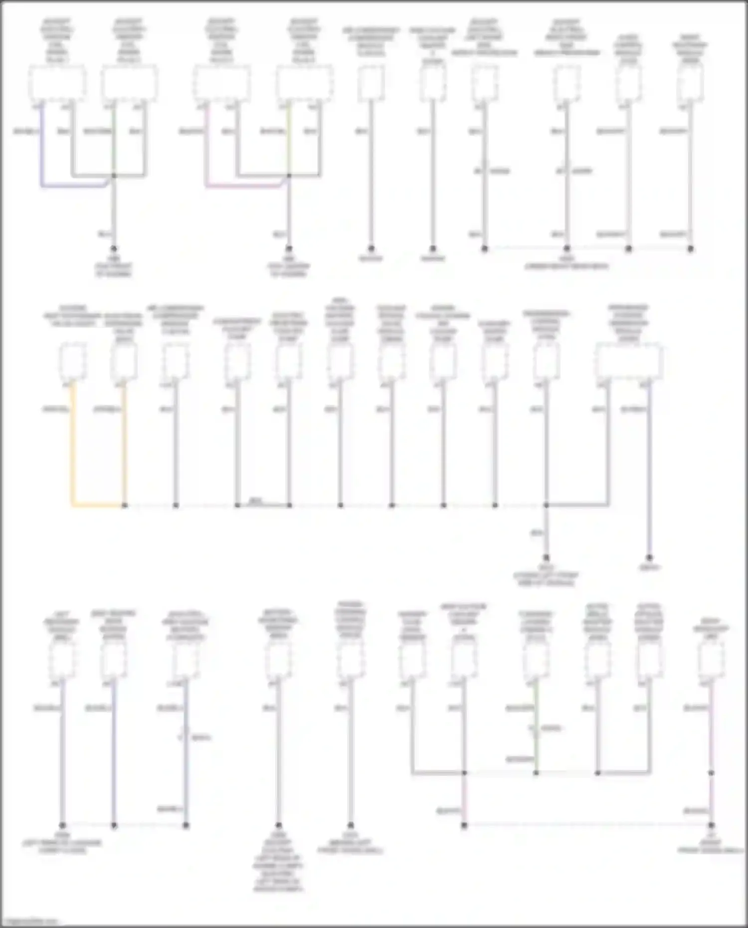 Wiring diagram ignition coil, spark plug 4 for Volvo XC40 I facelift (2022-2024) (1 of 2)