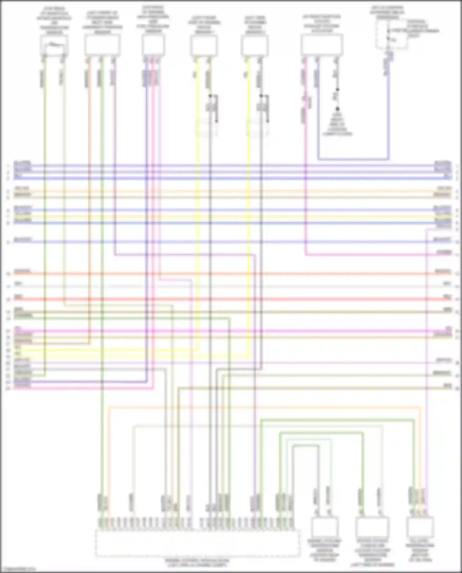 Wiring diagram inlet side camshaft position sensor for Volvo XC40 I facelift (2022-2024) (1 of 1)