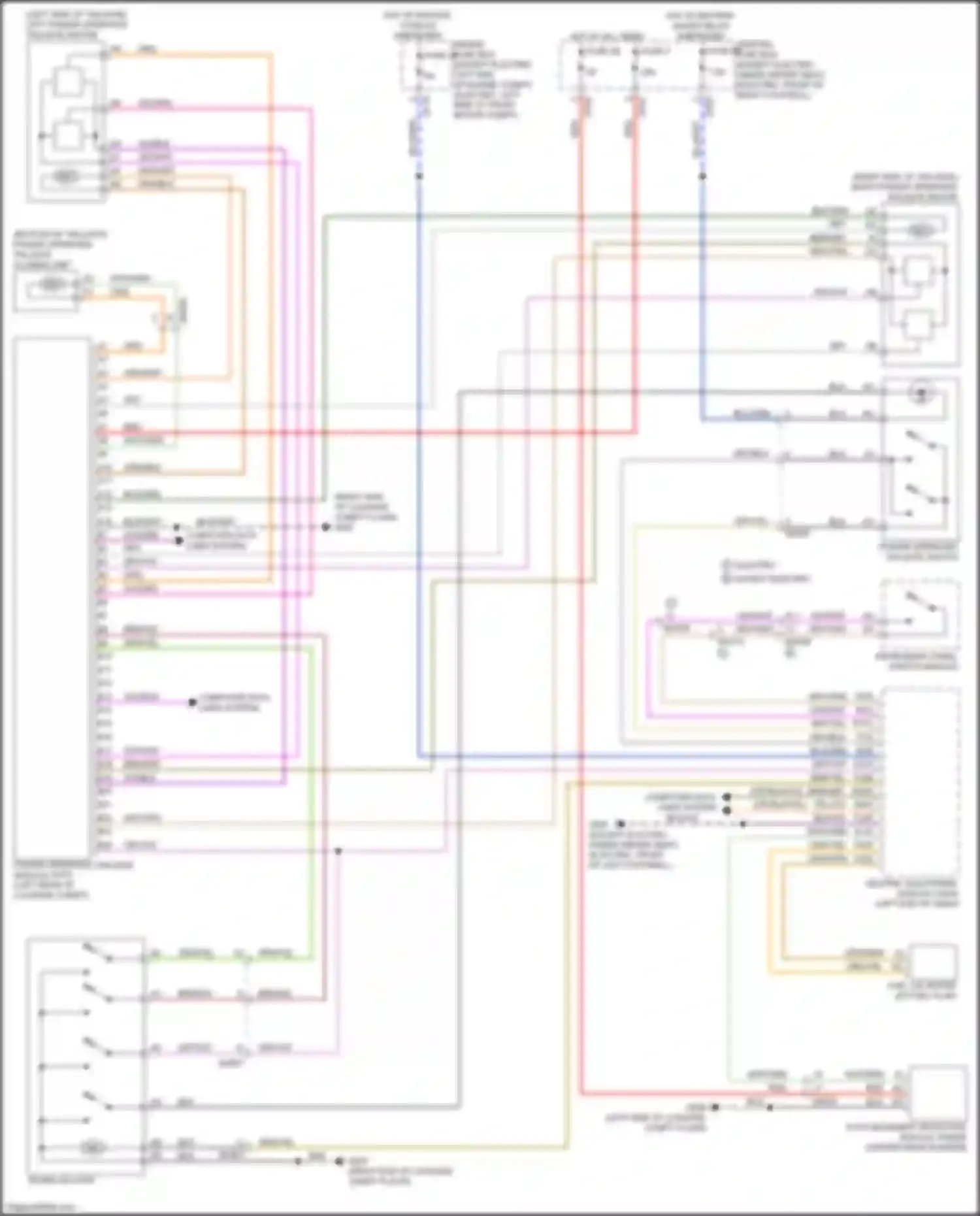 Wiring diagram power operated tailgate switch for Volvo XC40 I facelift (2022-2024) (2 of 2)