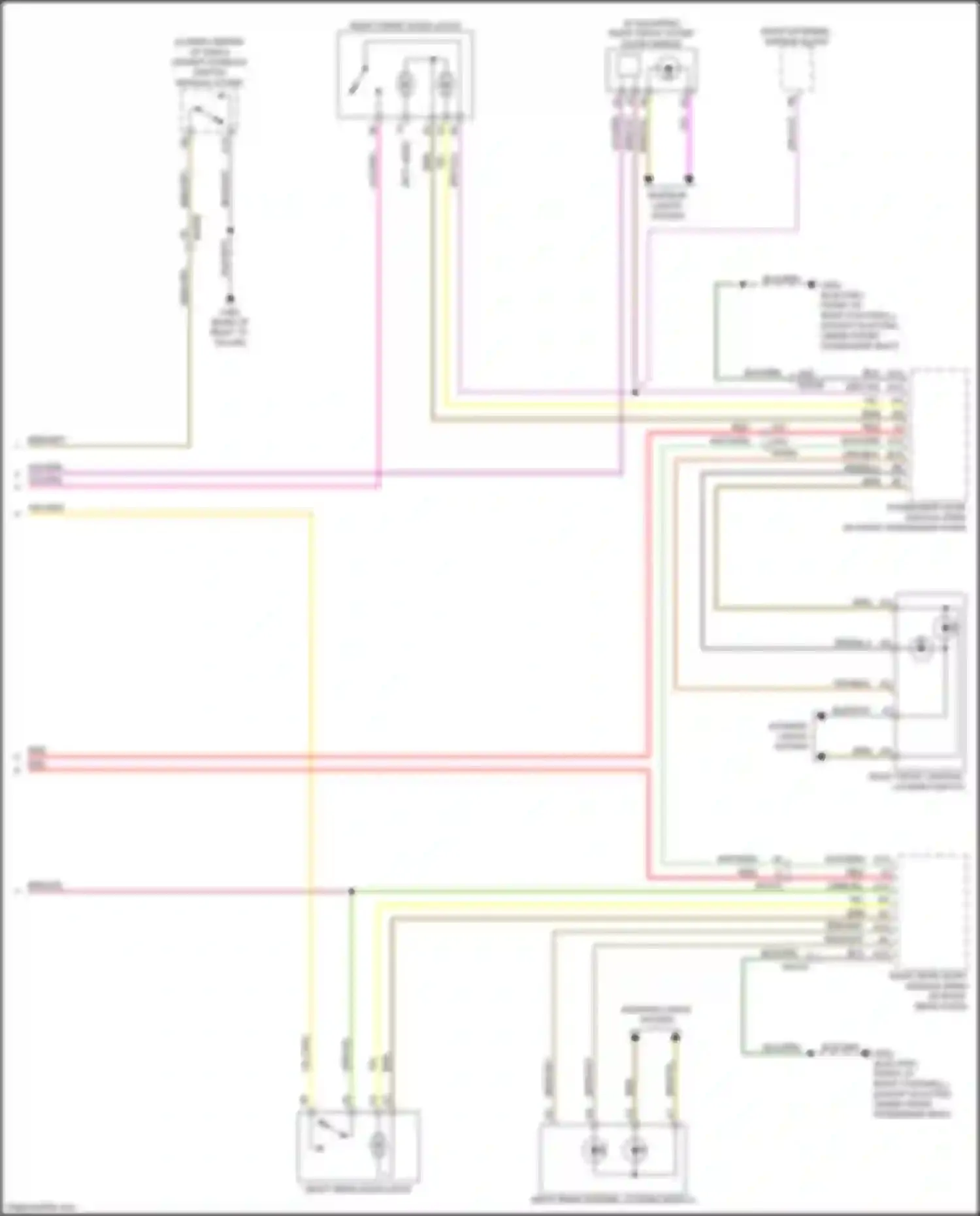 Wiring diagram right external mirror glass for Volvo XC40 I facelift (2022-2024) (1 of 4)