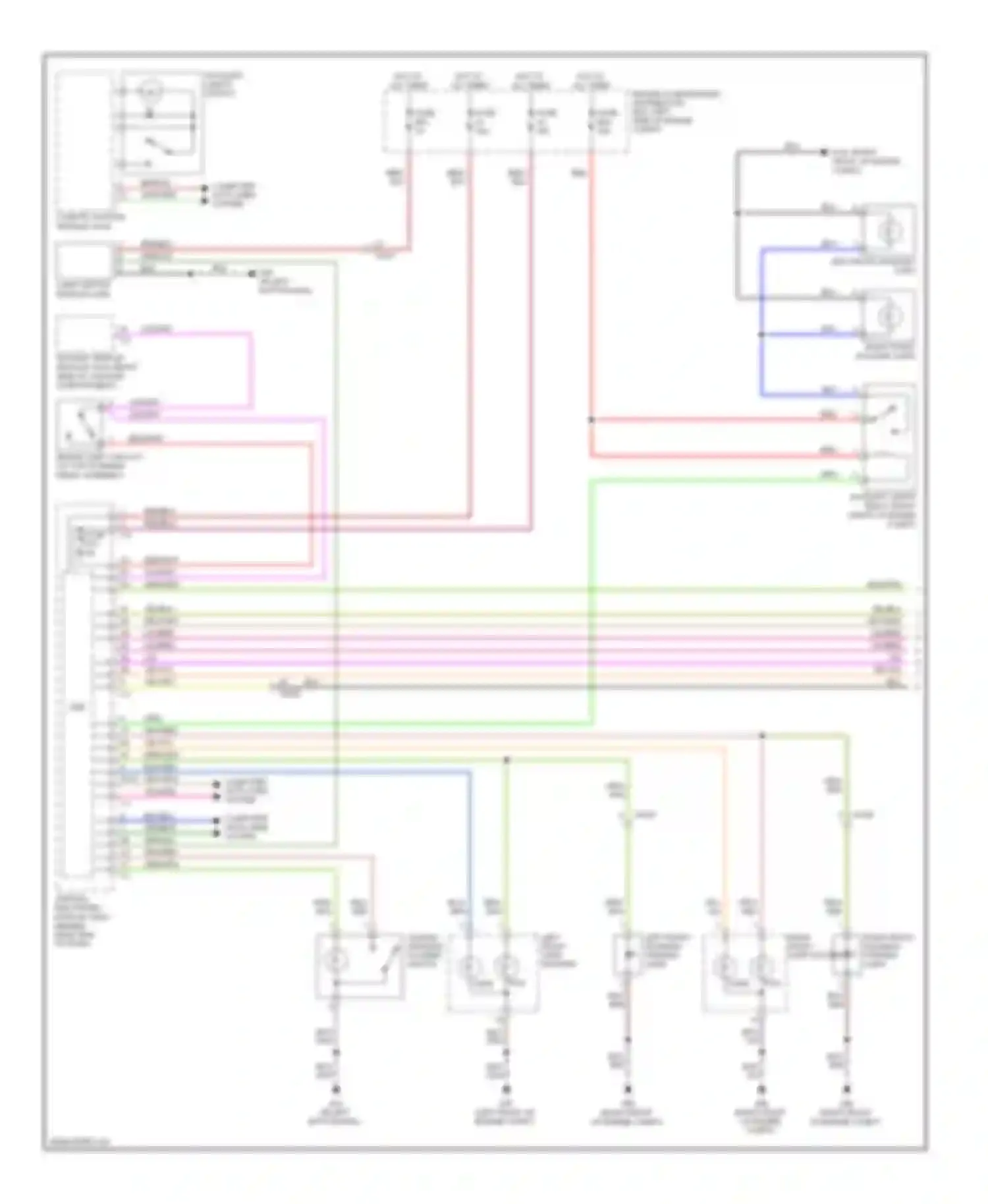 XC60 Volvo I (2008-2013): Exterior lamps circuit (1 of 2)