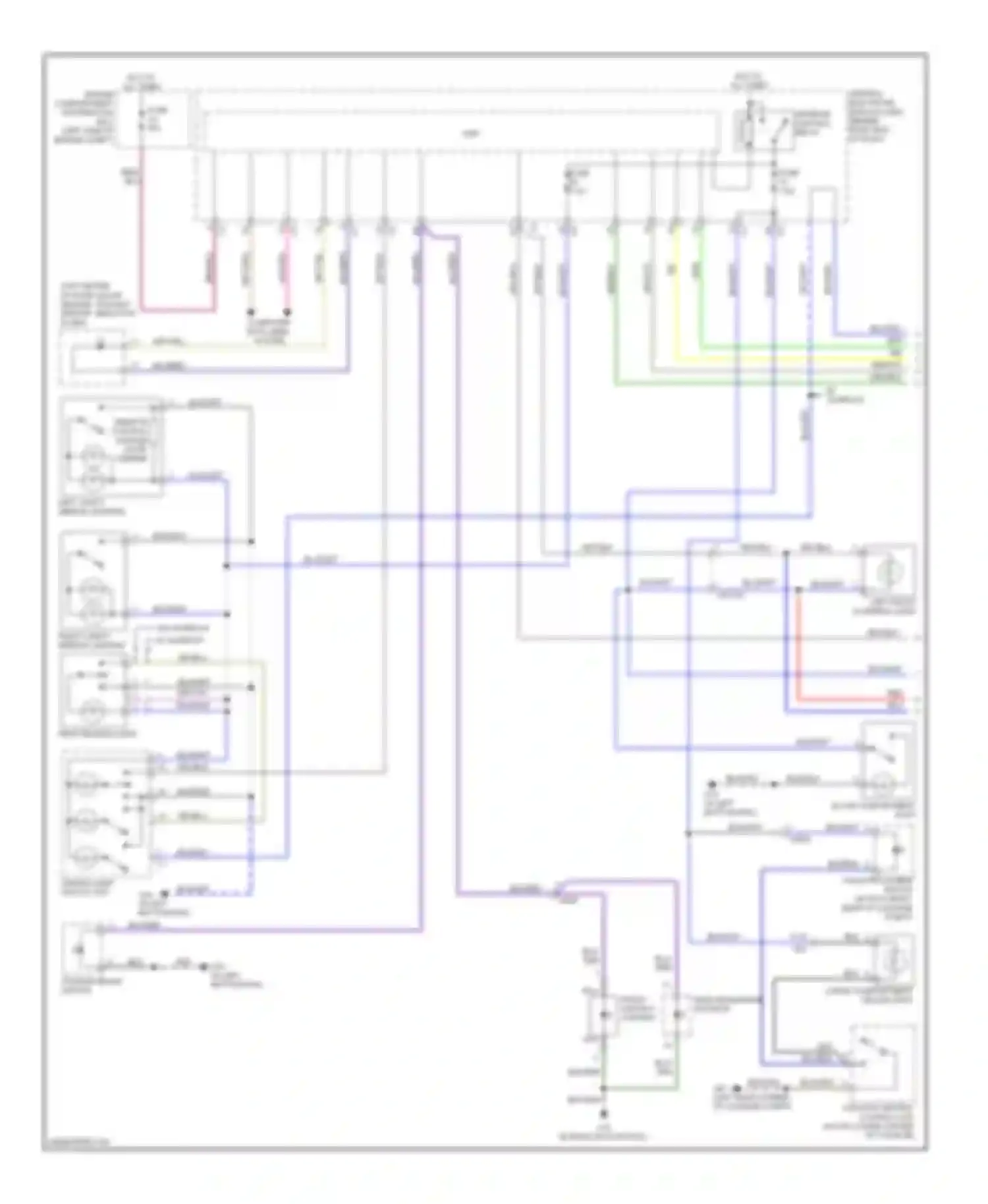 XC60 Volvo I (2008-2013): Courtesy lamps circuit (1 of 2)