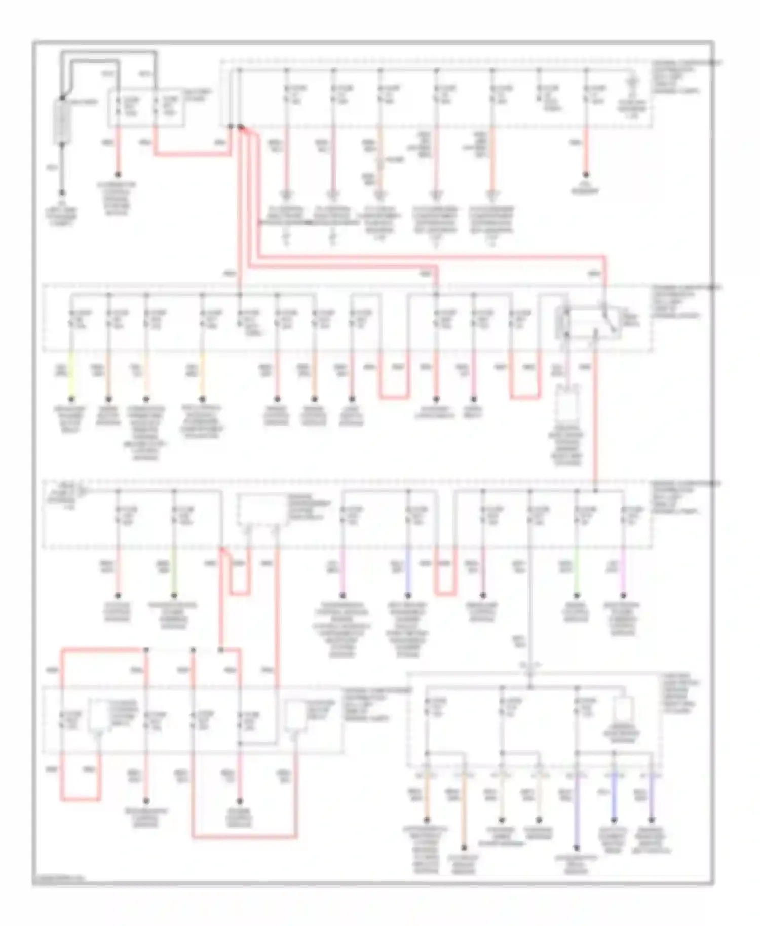 XC60 Volvo I (2008-2013): Power distribution circuit (1 of 3)