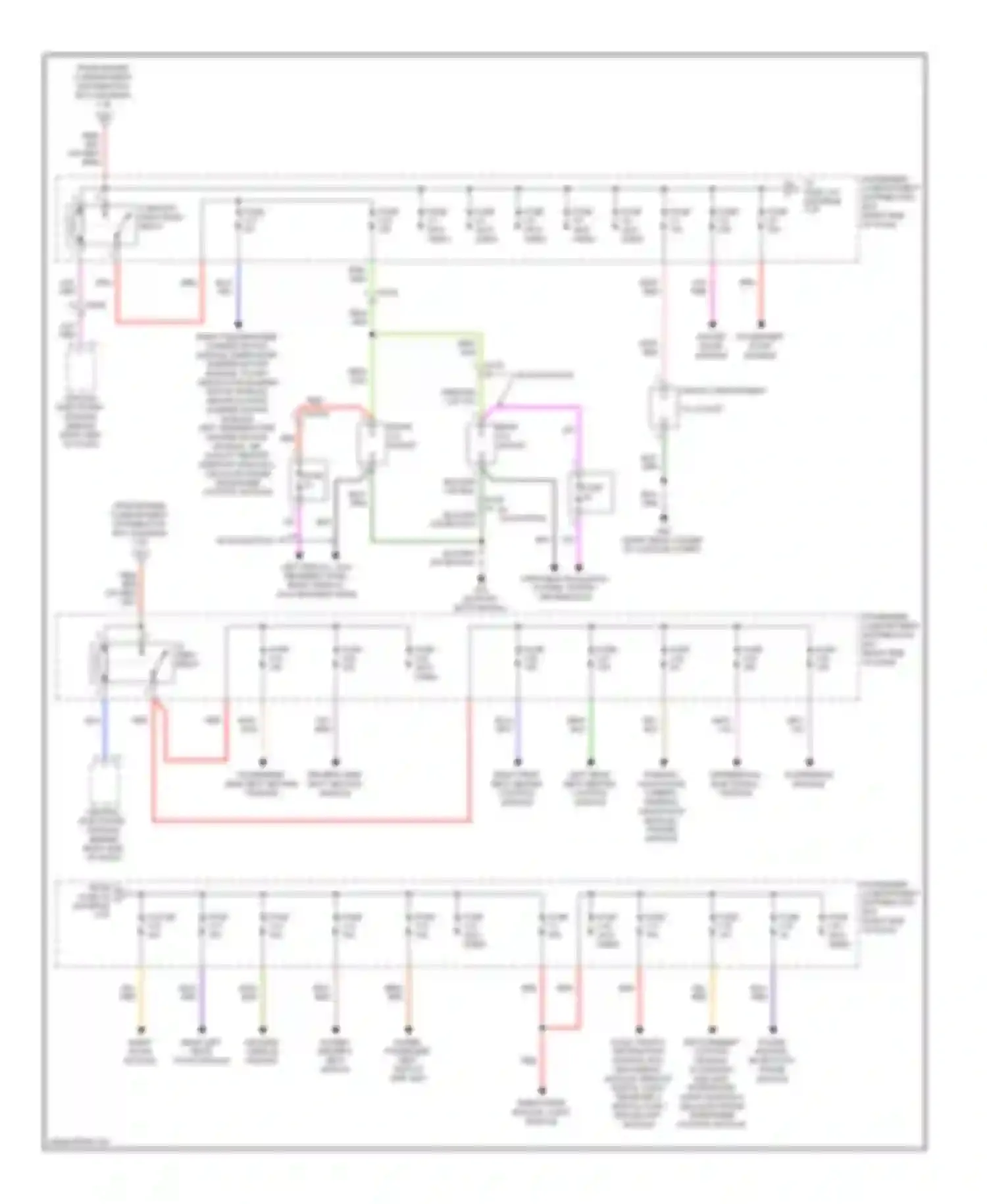 XC60 Volvo I (2008-2013): Power distribution circuit (3 of 3)