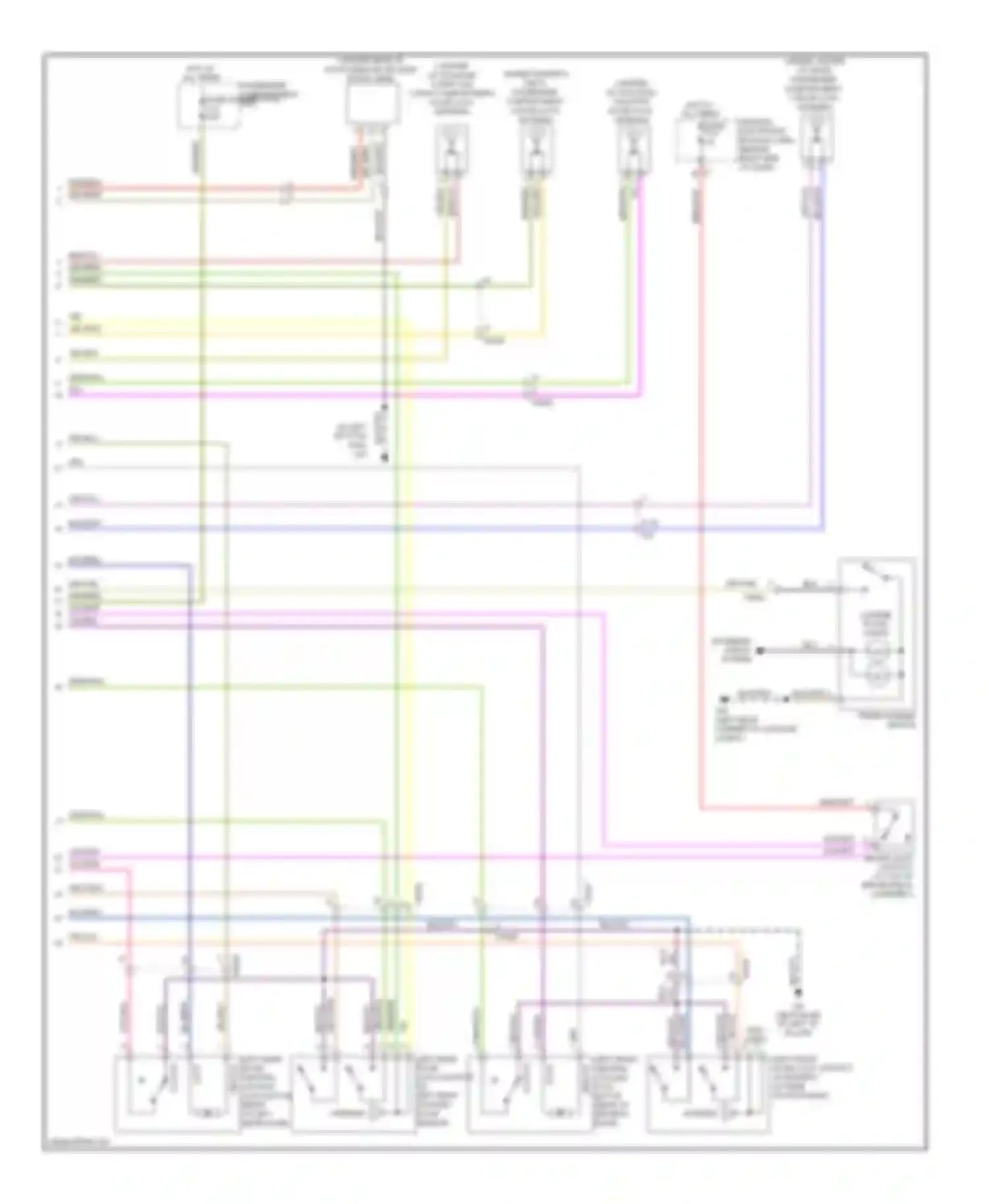 XC60 Volvo I (2008-2013): Power door locks circuit, with intelligent key (2 of 2)