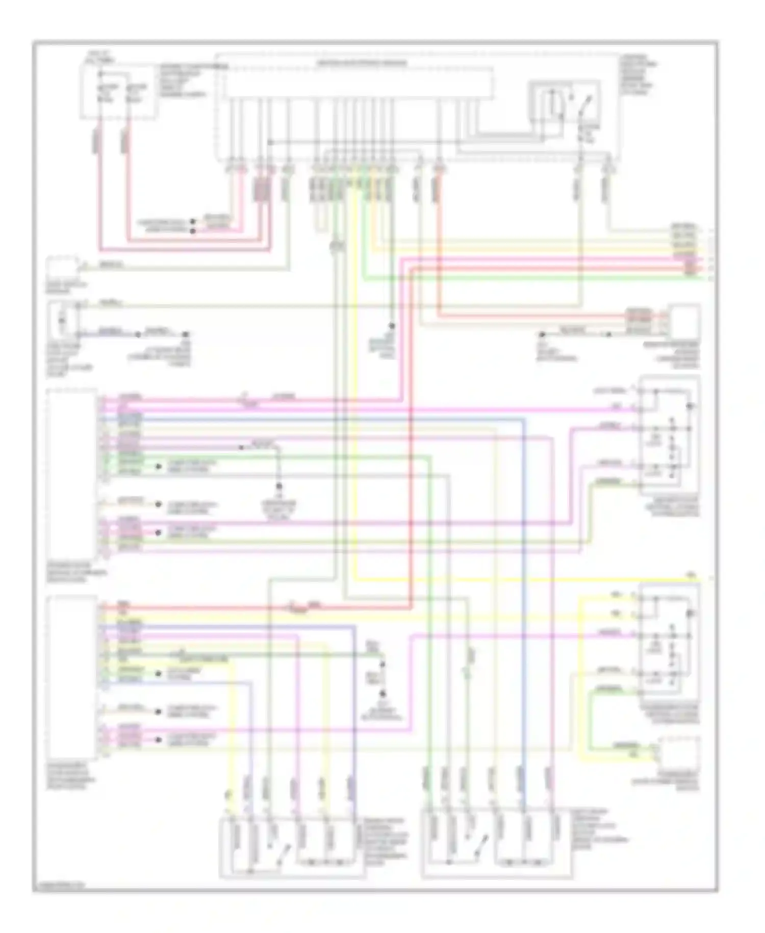 XC60 Volvo I (2008-2013): Power door locks circuit, without intelligent key (1 of 2)