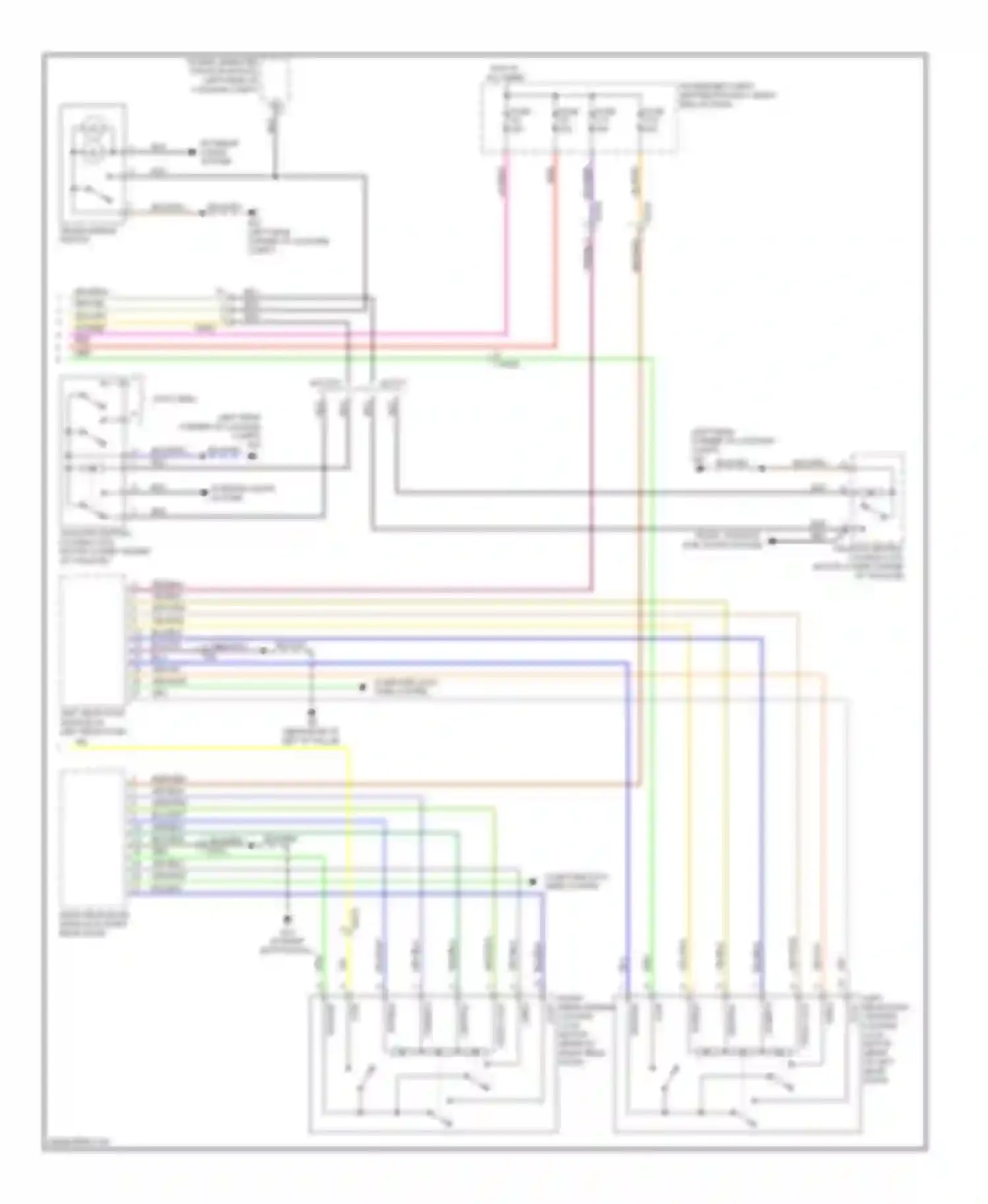 XC60 Volvo I (2008-2013): Power door locks circuit, without intelligent key (2 of 2)