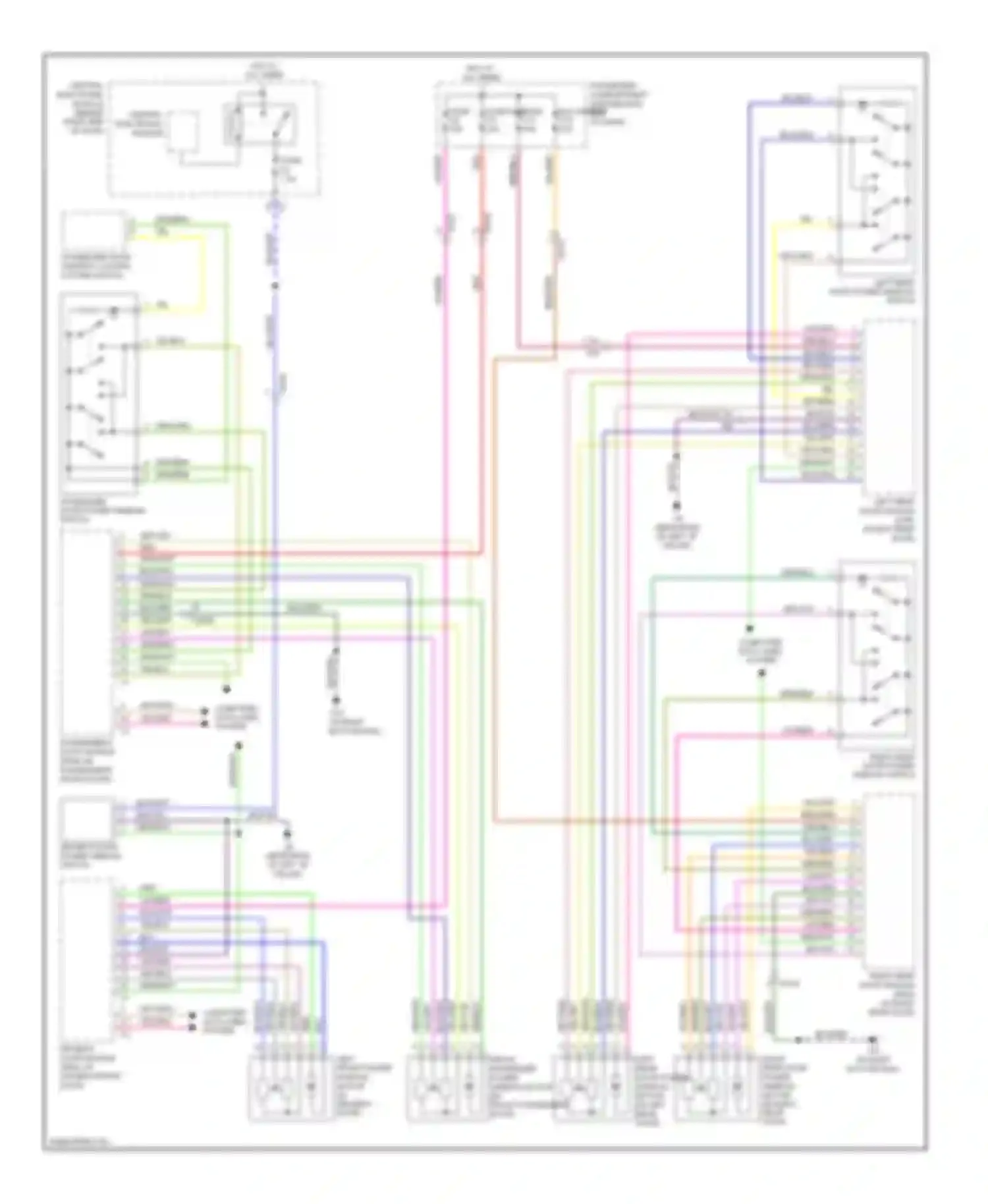 XC60 Volvo I (2008-2013): Power windows circuit