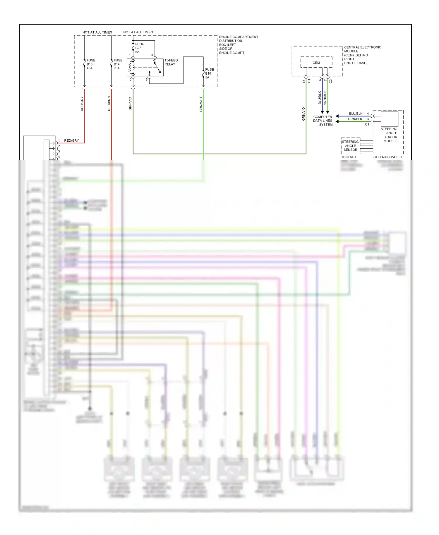 Volvo XC60 I (2008-2013) computer data lines system wiring diagram  (1 of 59)