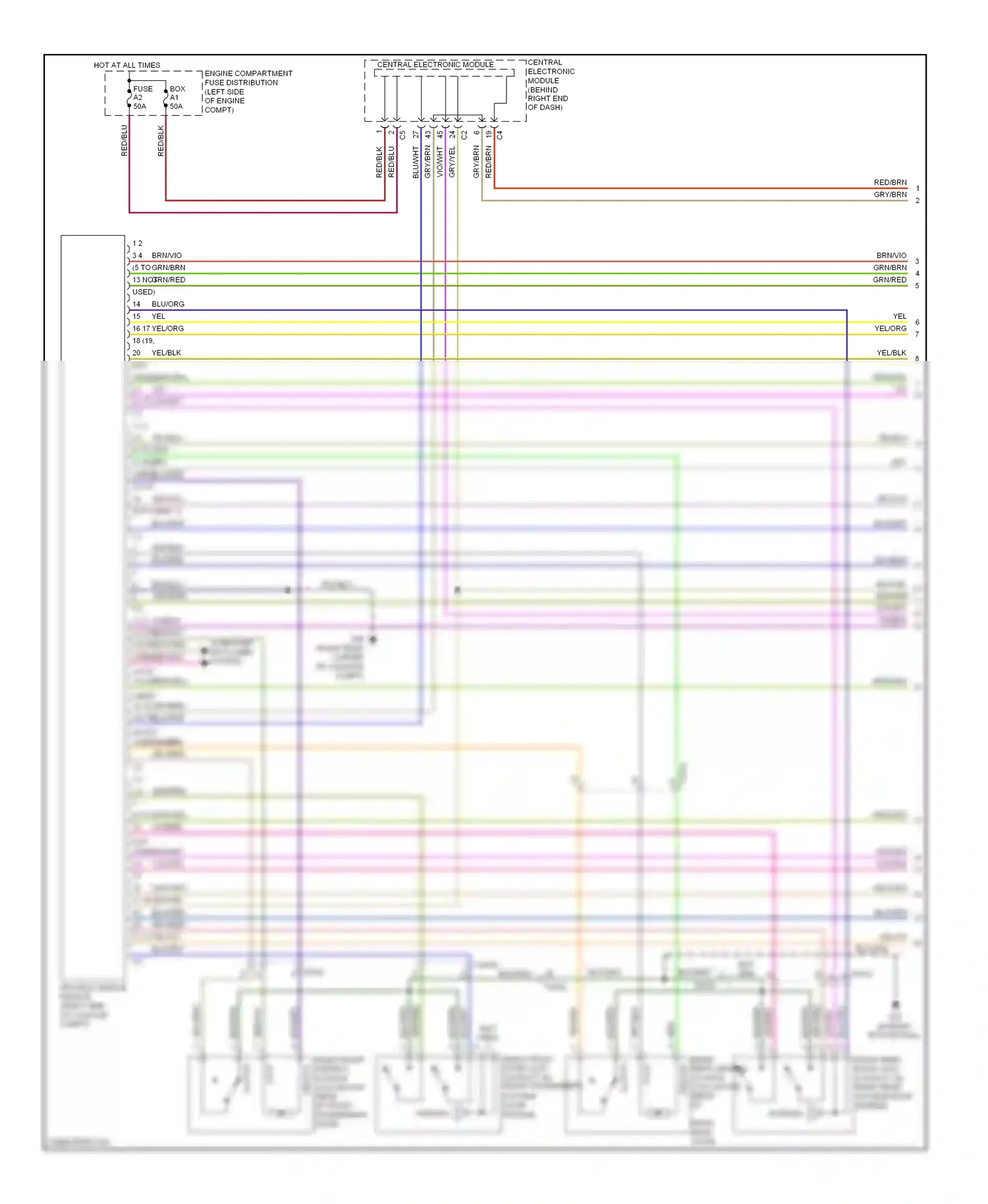 Volvo XC60 I (2008-2013) computer data lines system wiring diagram  (35 of 59)