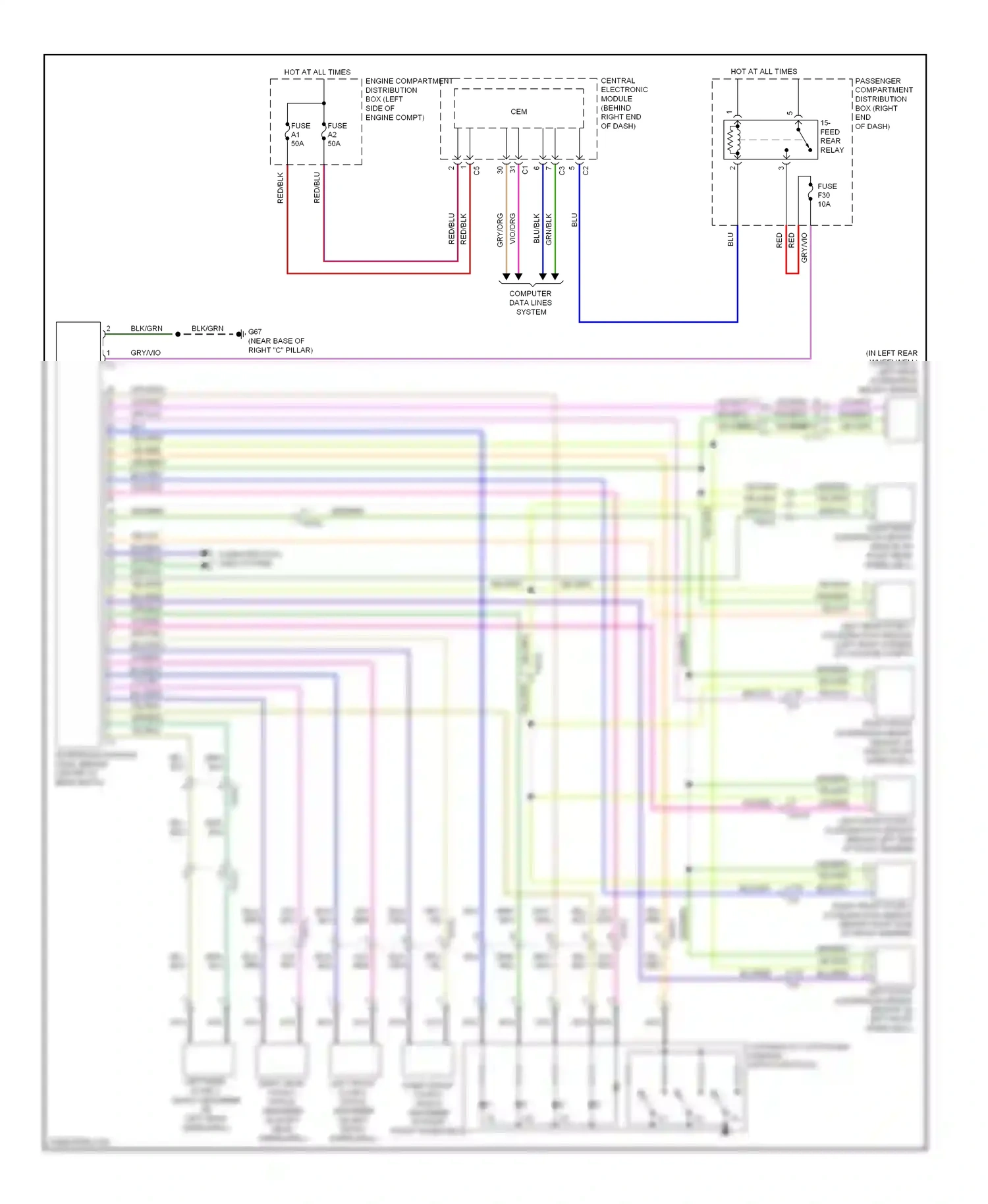Volvo XC60 I (2008-2013) computer data lines system wiring diagram  (13 of 59)