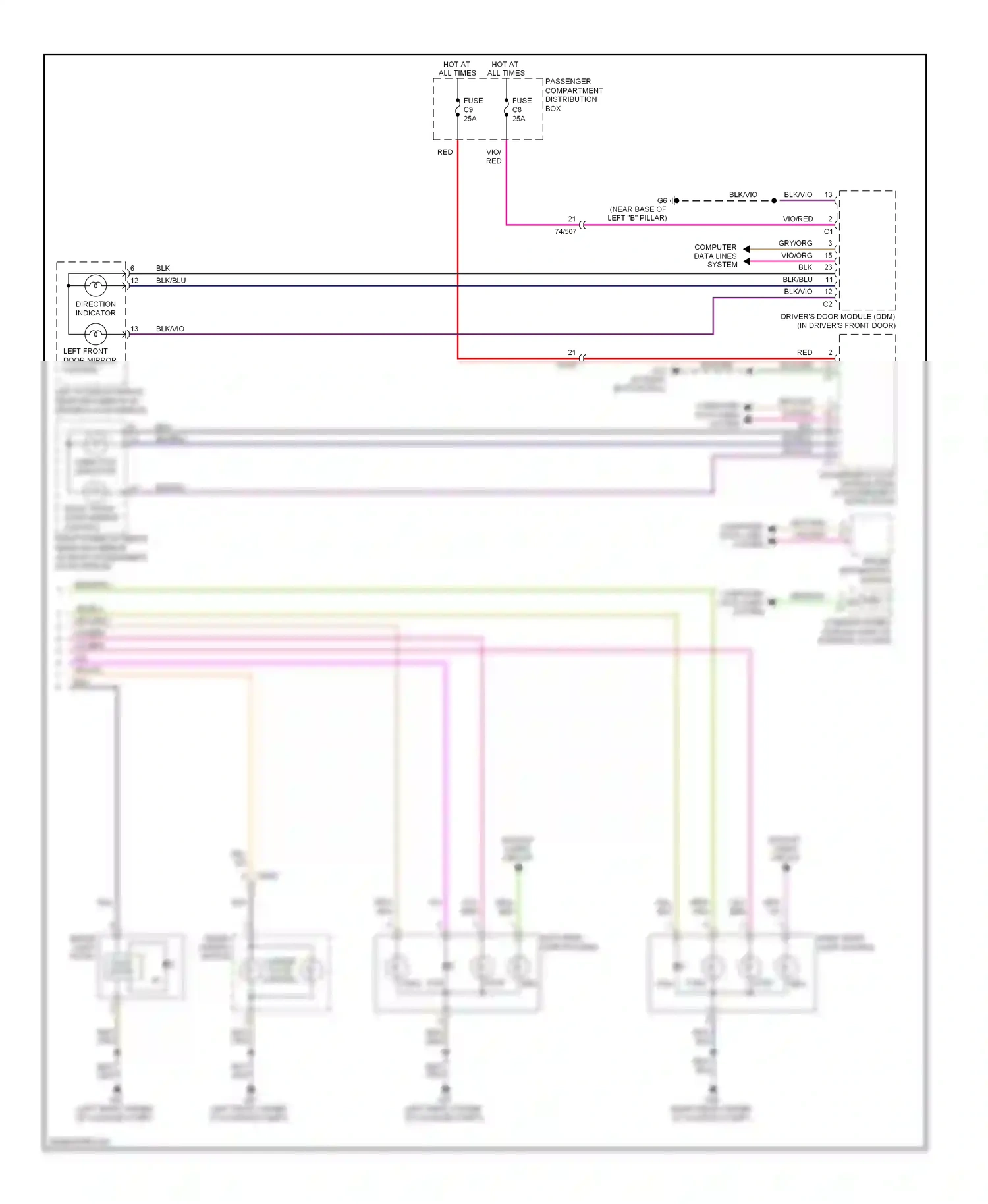 Volvo XC60 I (2008-2013) computer data lines system wiring diagram  (15 of 59)