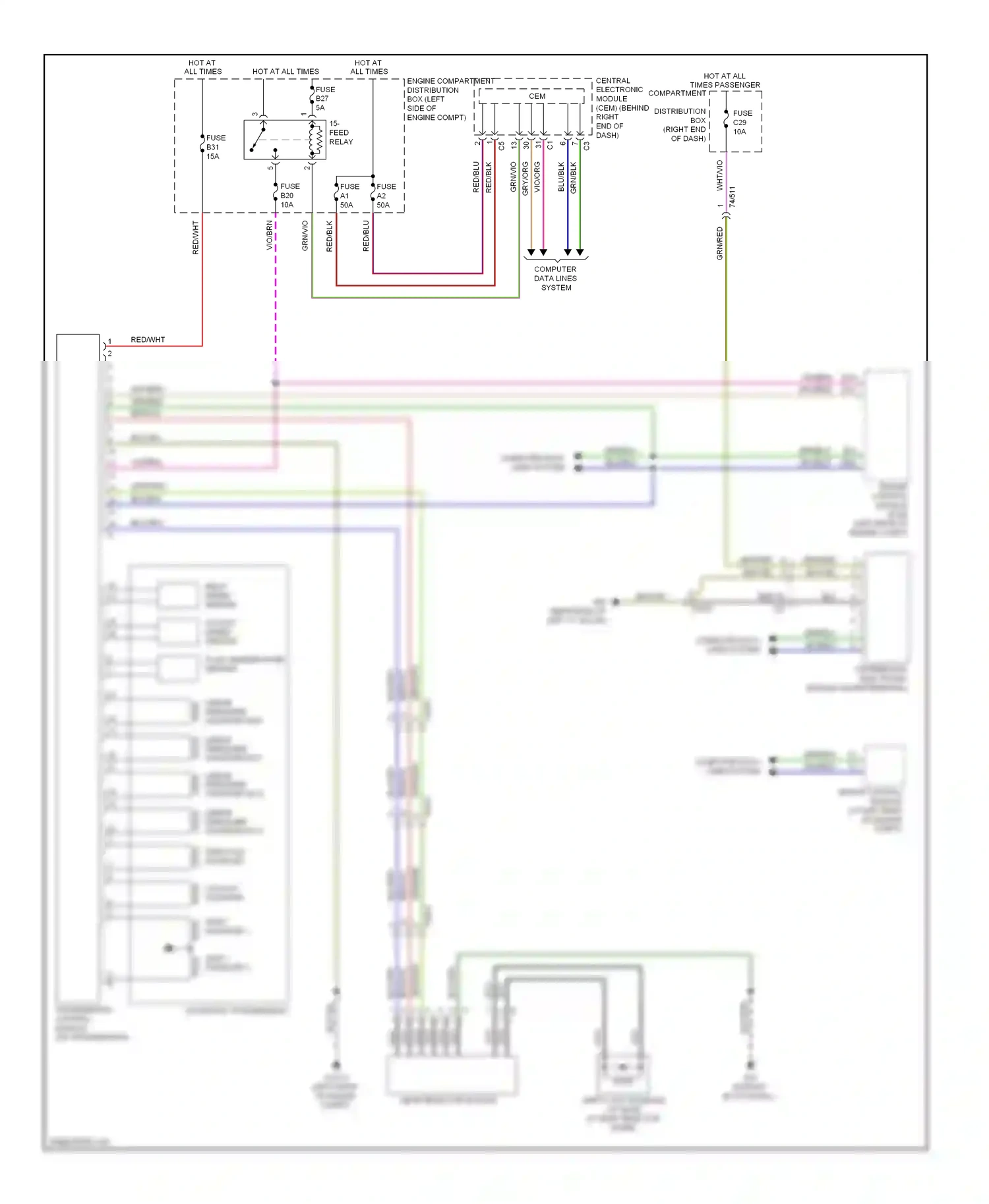 Volvo XC60 I (2008-2013) engine control module (ecm) wiring diagram  (1 of 1)