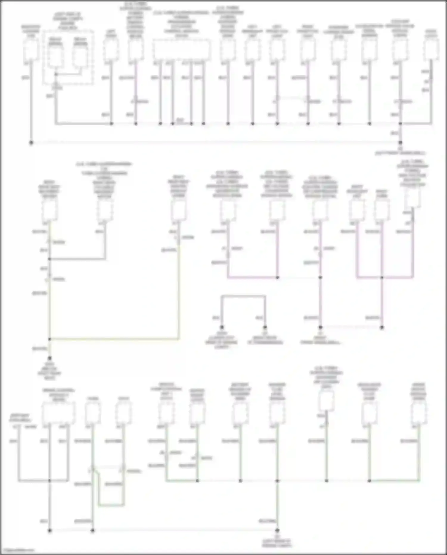 XC60 Volvo II facelift (2021-2024): Ground distribution circuit (1 of 6)